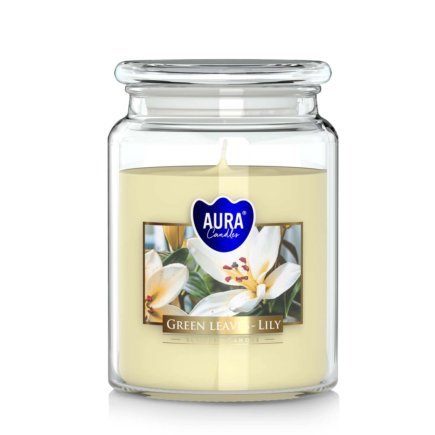 Świeca zapachowa słoik duży lilie - 500 g