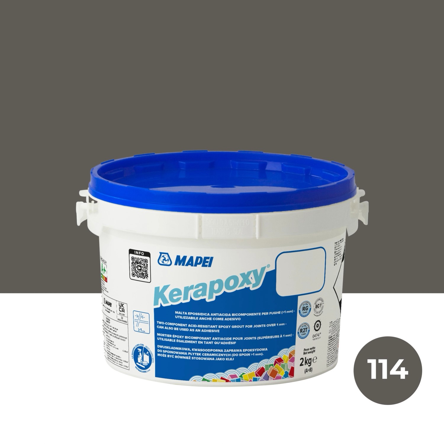 Mapei Fuga epoksydowa Kerapoxy 114 antracyt