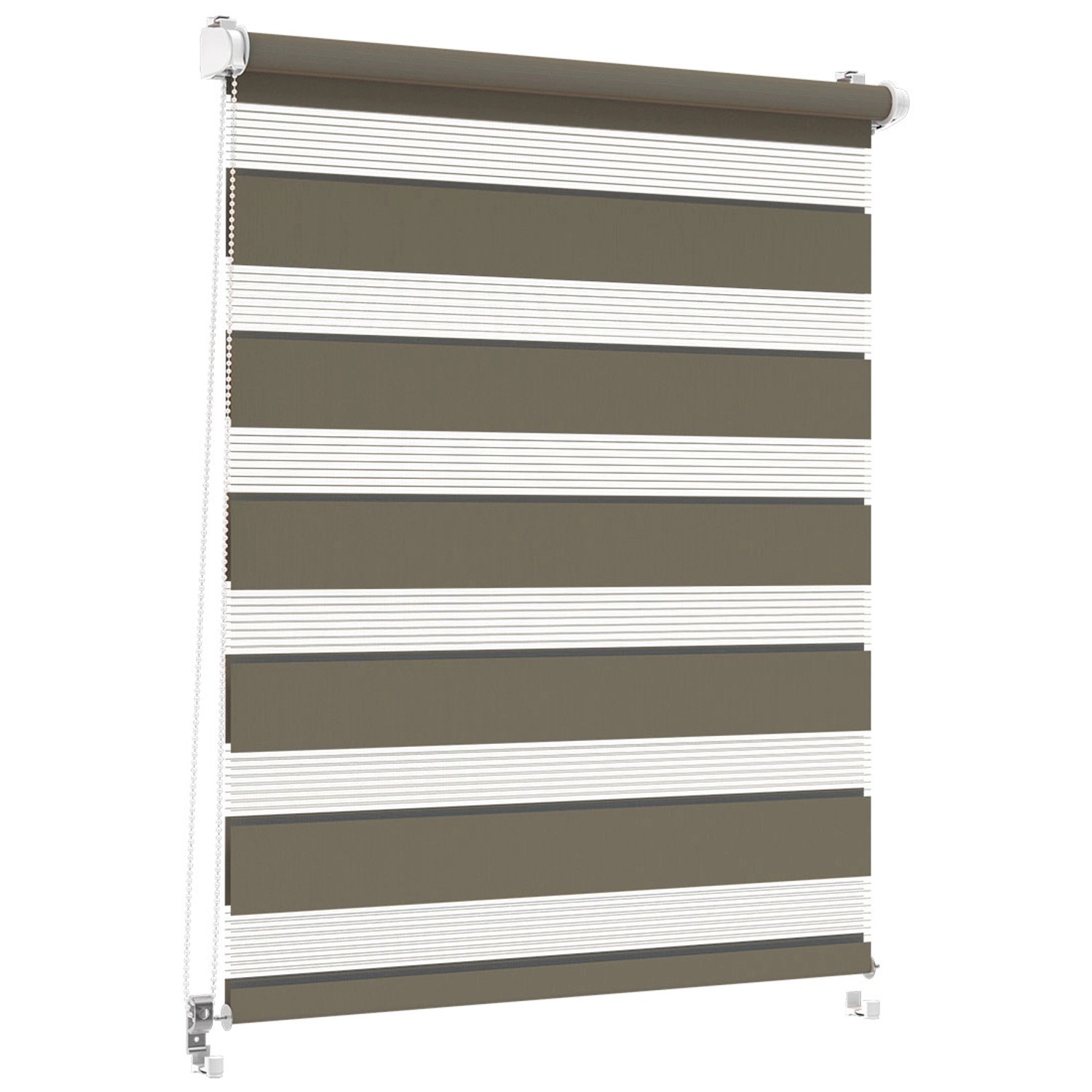Mini roleta CLASSIC Dzień/Noc szara 76 cm x 140 cm