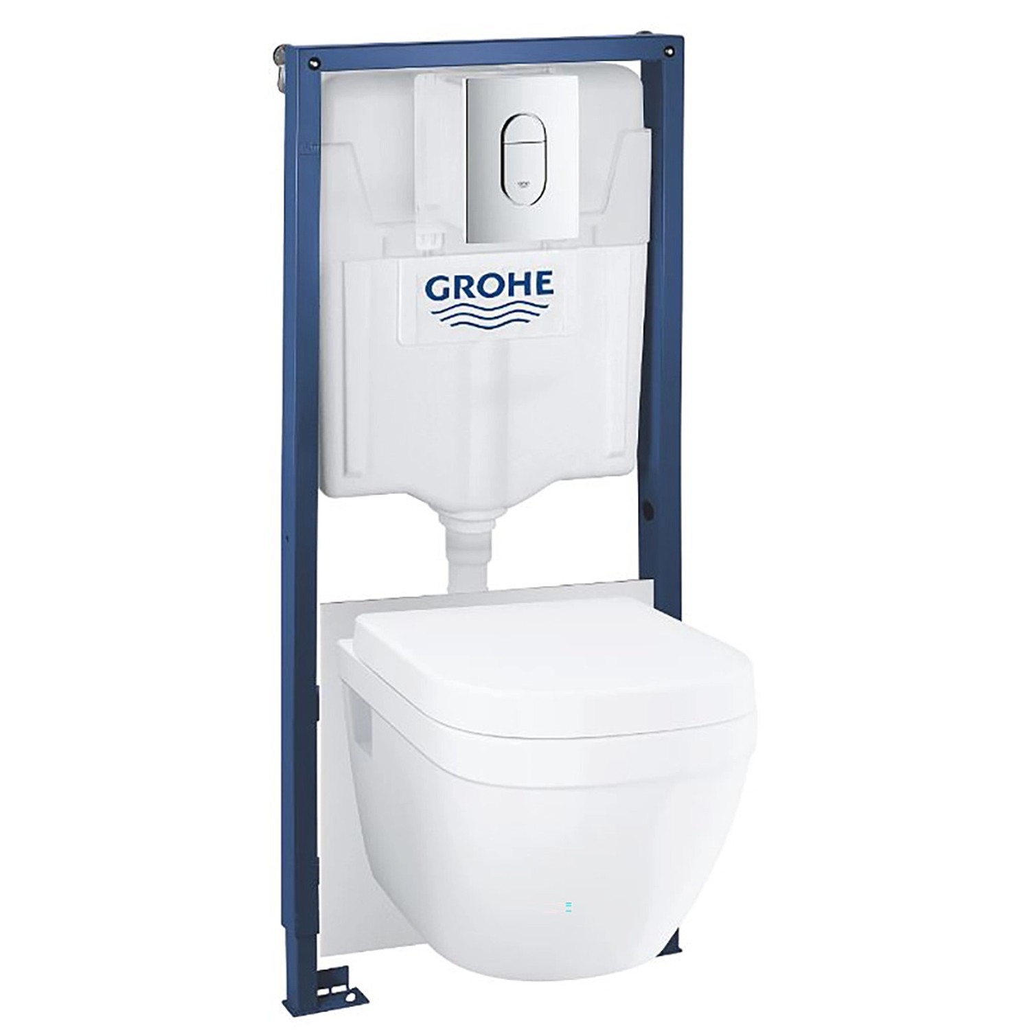 Grohe Zestaw podtynkowy EURO 5in1 z deską wolnoopadającą i przyciskiem chrom