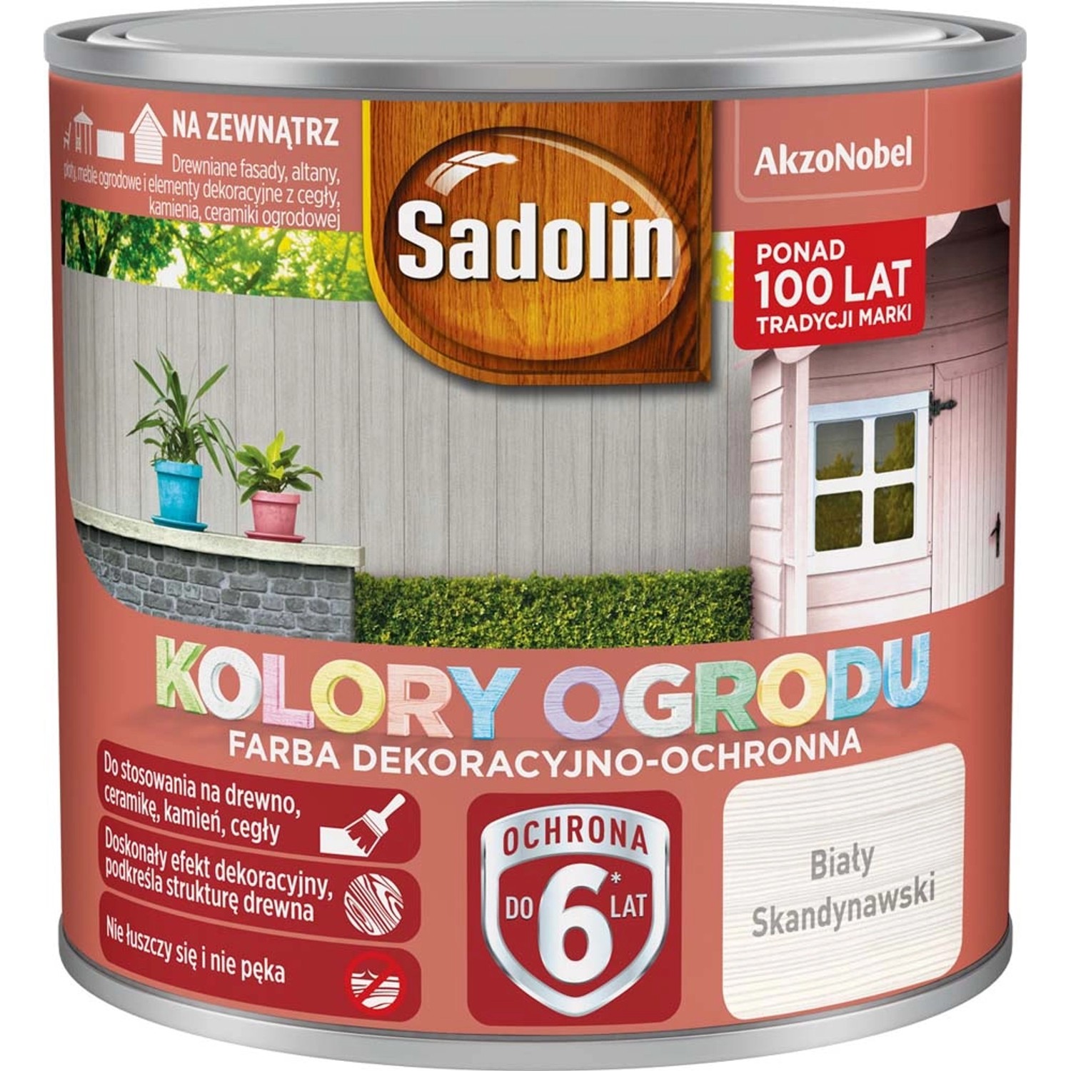 Sadolin Kolory ogrodu Biała skandynawia 250 ml