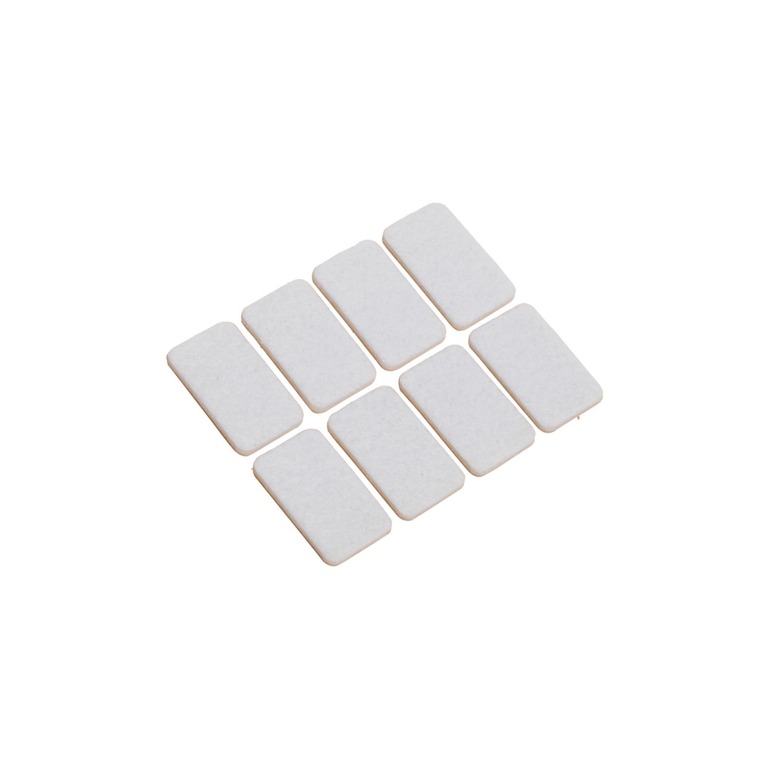 OBI Podkładki filcowe białe 44 mm x 22 mm 8 sztuk