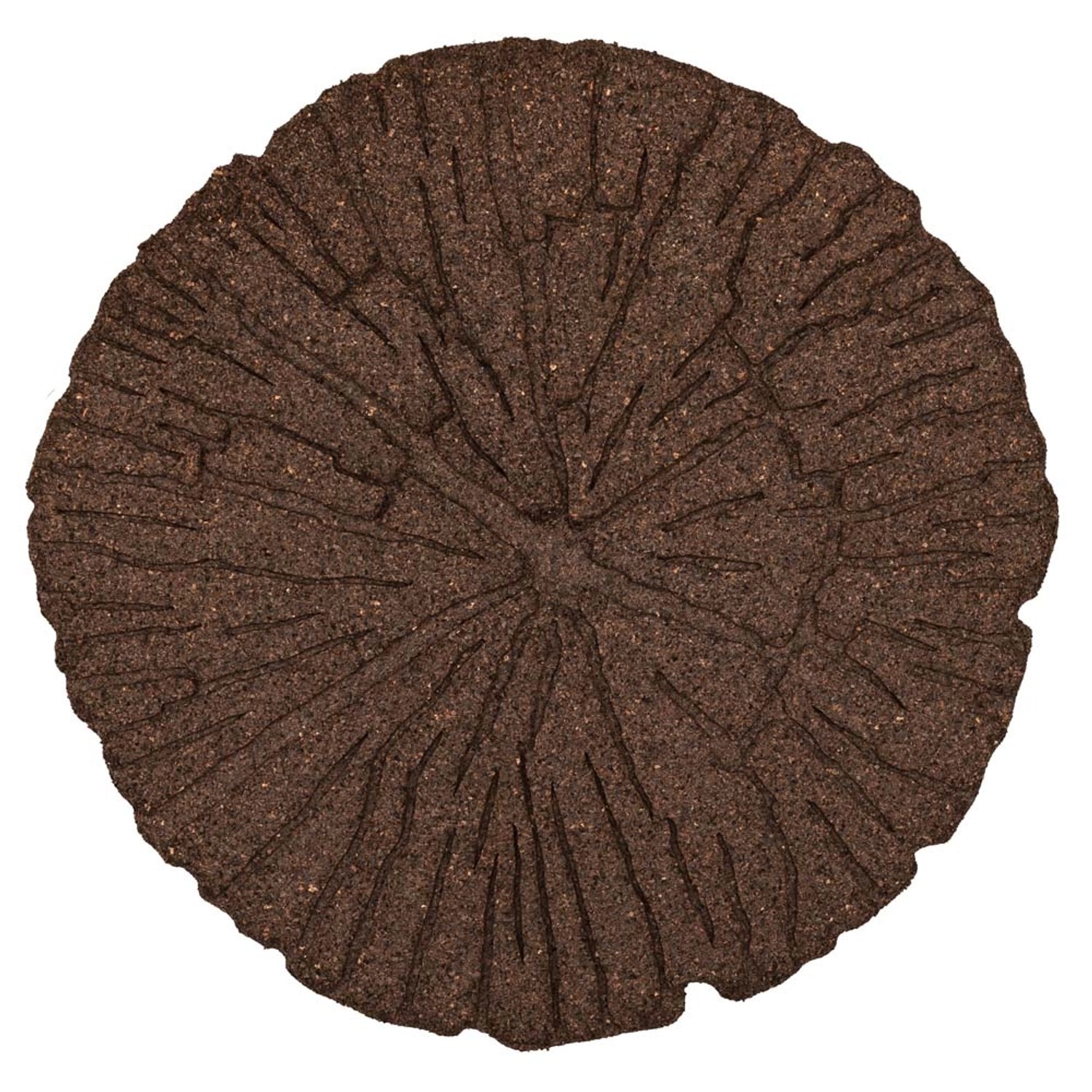 MultyHome Płyta ogrodowa z gumy 100% z recyklingu Cracked Log brąz śr. 46 cm