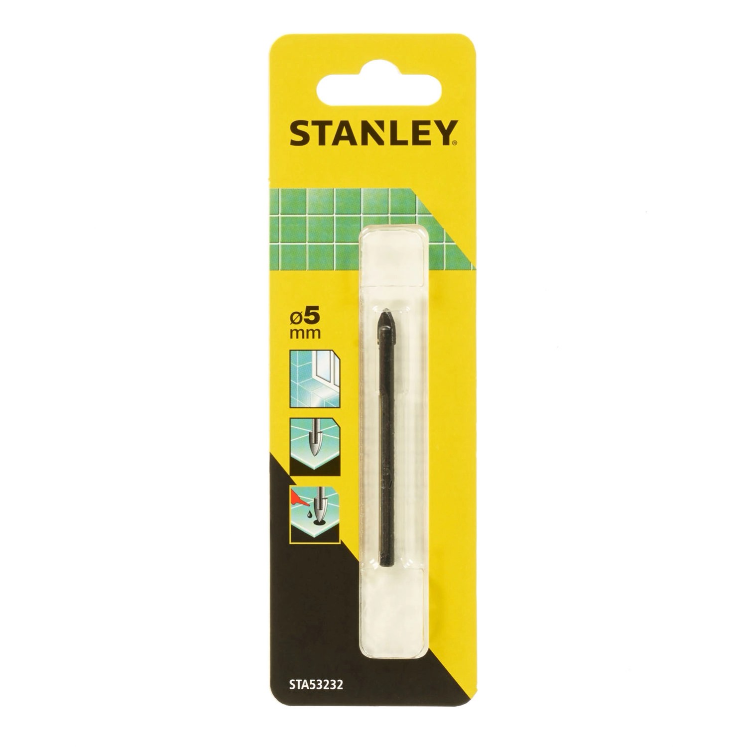 Stanley Wiertło do szkła i płytek ceramicznych 5 mm