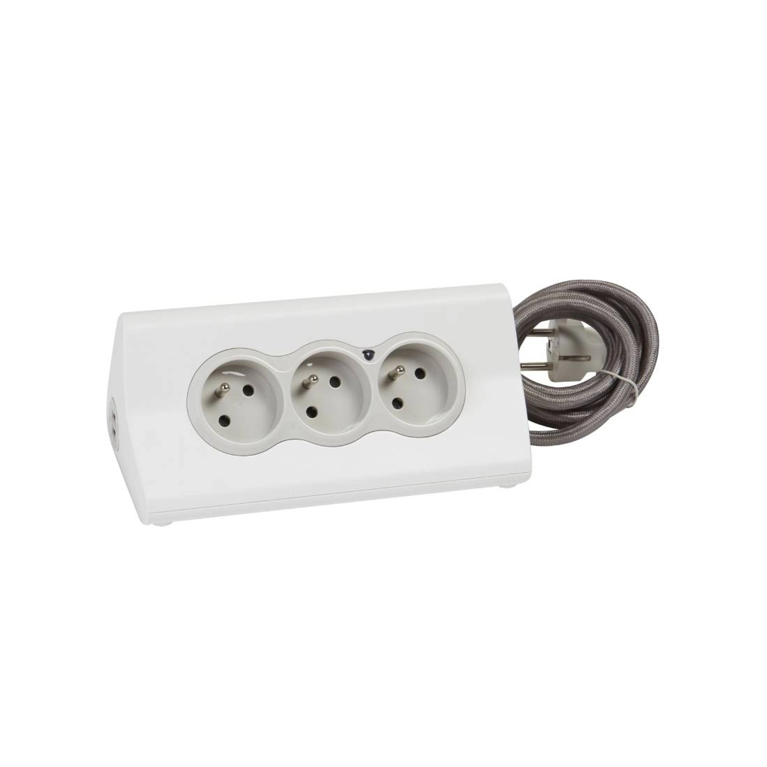 Legrand Przedłużacz 3-gniazdkowy 1,5 m 2 USB biały