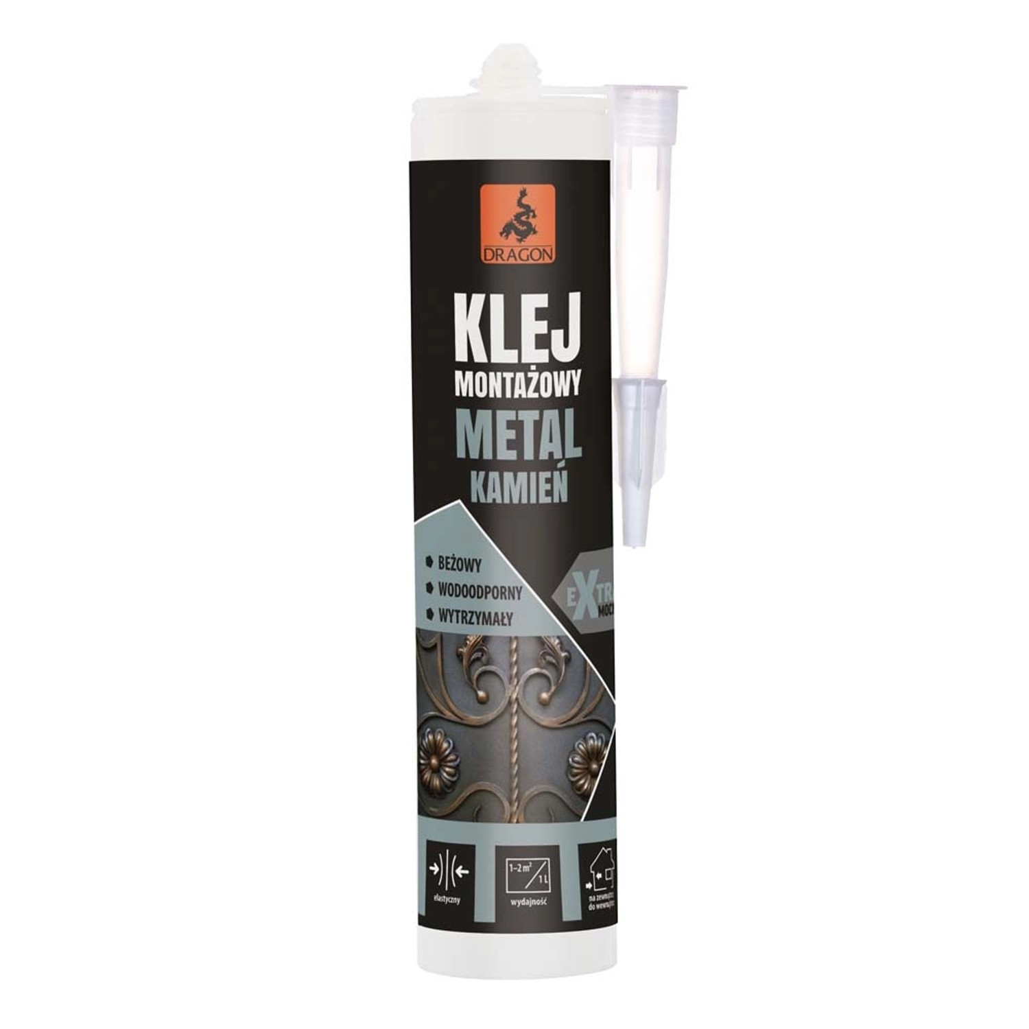 Dragon Klej montażowy do metalu i kamienia 280 ml