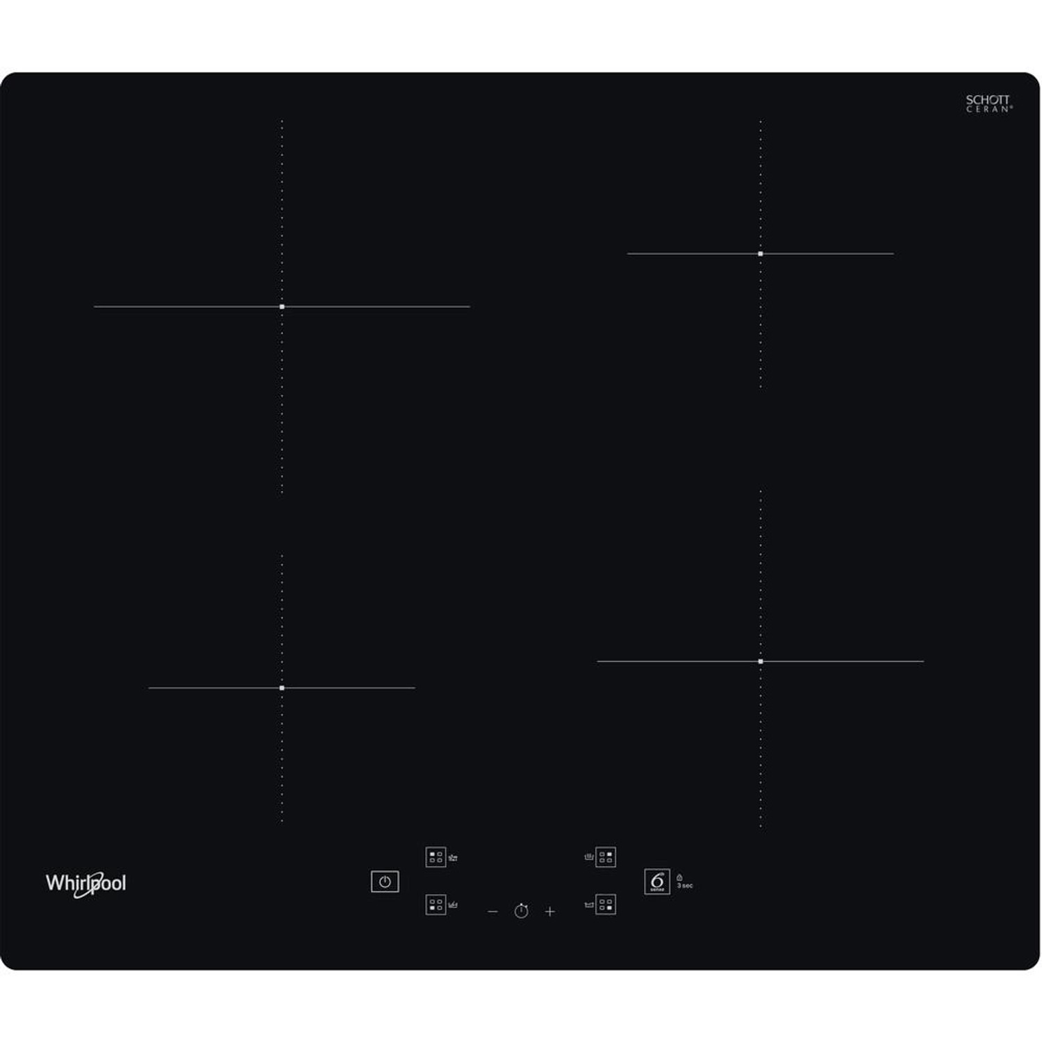 Whirlpool Płyta indukcyjna WSQ2160NE czarna 59x51cm