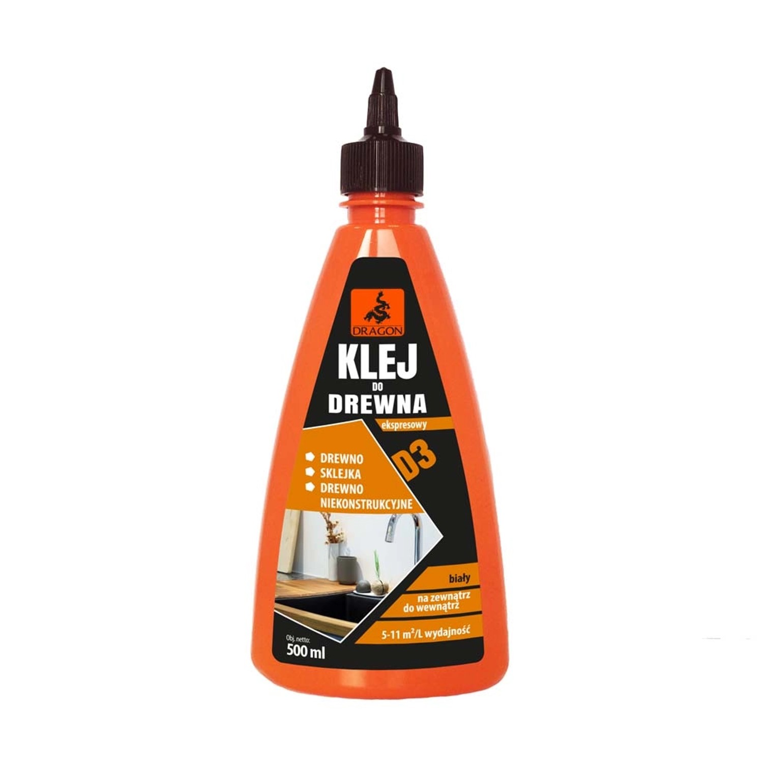 Dragon Klej ekspresowy D3 do drewna 500 ml