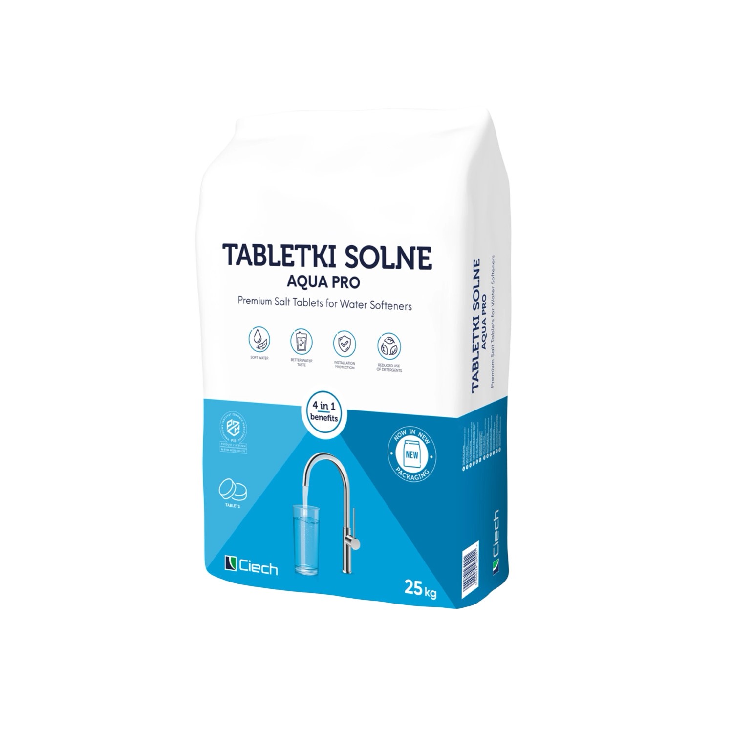 Ciech sól do zmiękczania wody w tabletkach 25 kg