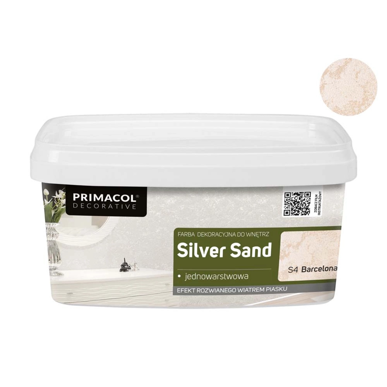 Primacol Farba strukturalna Silver Sand Barcelona 1 l