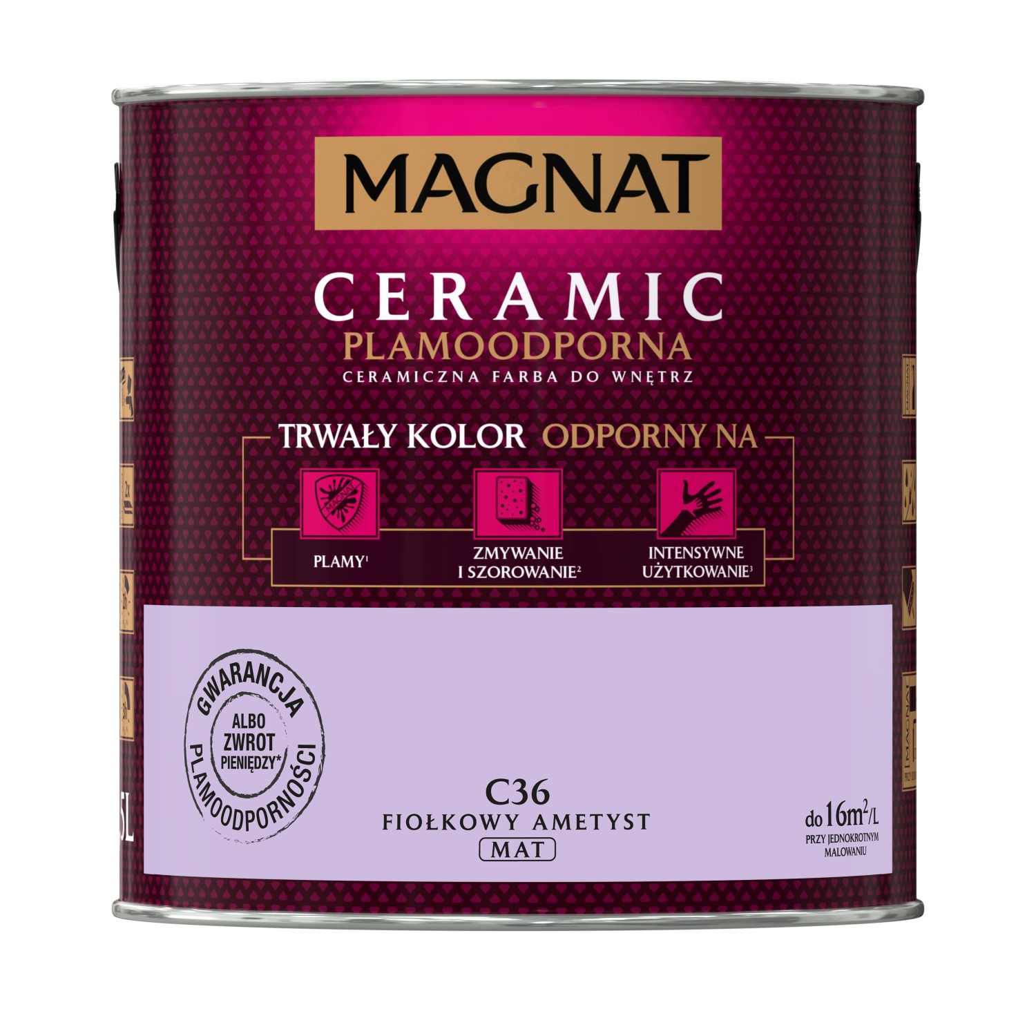 Farba Magnat Ceramic fiołkowy ametyst 2,5 l