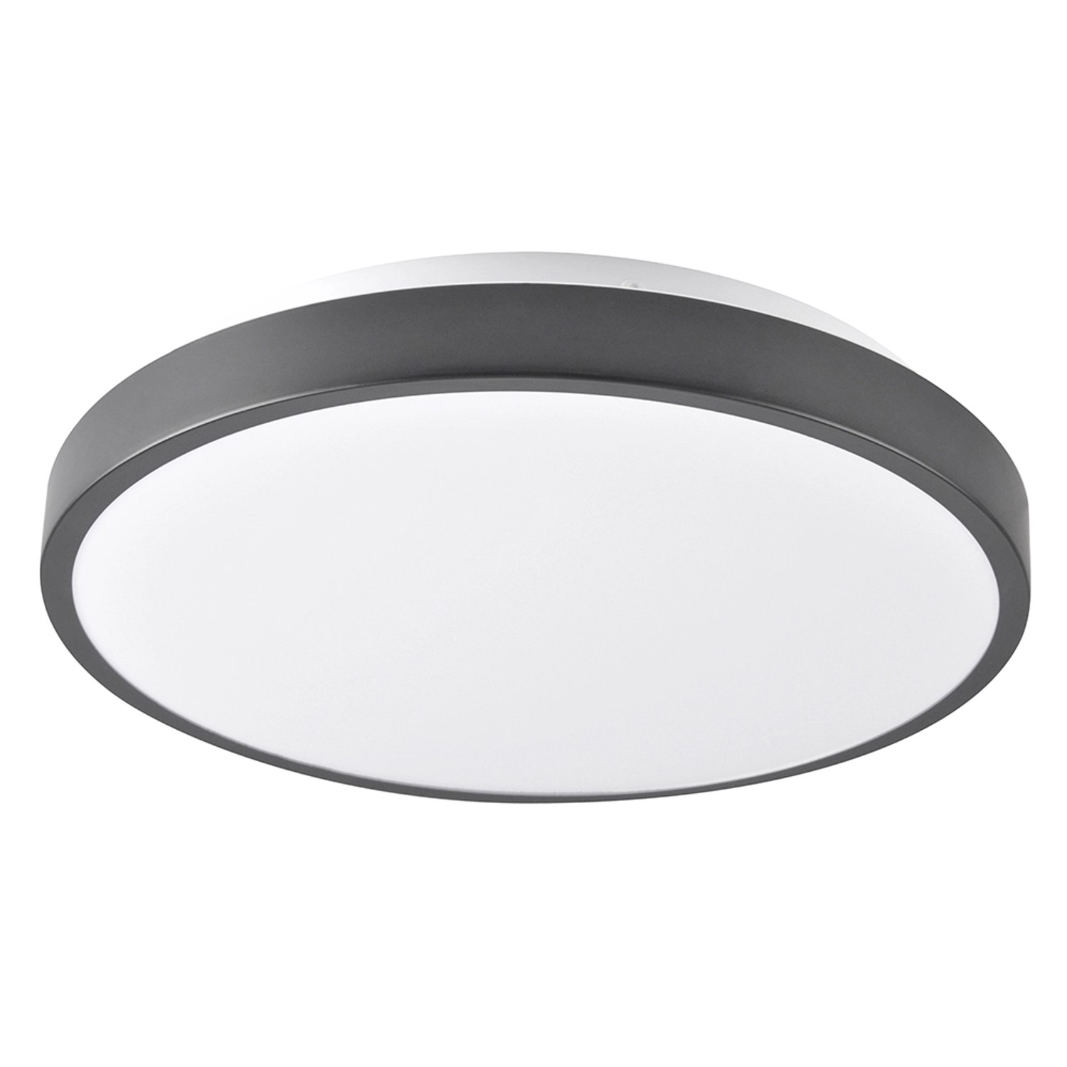 Polux Plafon LED KERN śr. 30 cm czarny 15W 900 lm 4000K