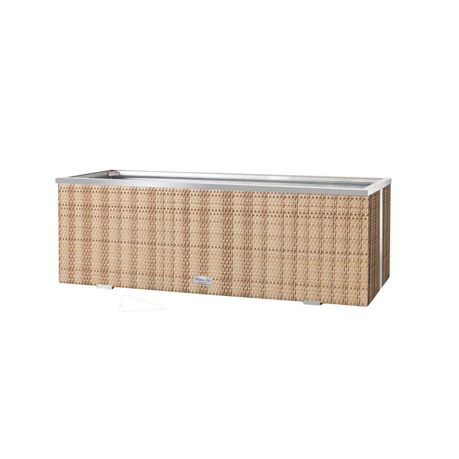 Donica rattanowa słomkowa - 98 x 25 x 34 cm