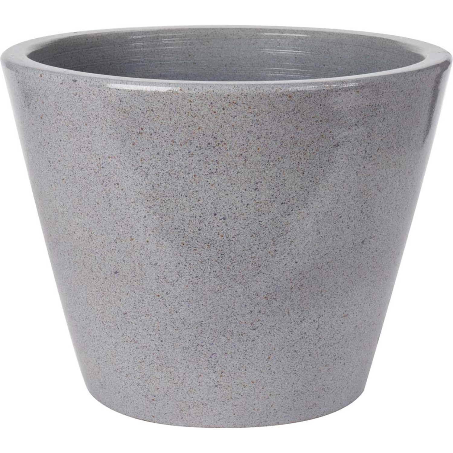 Doniczka ceramiczna szara S