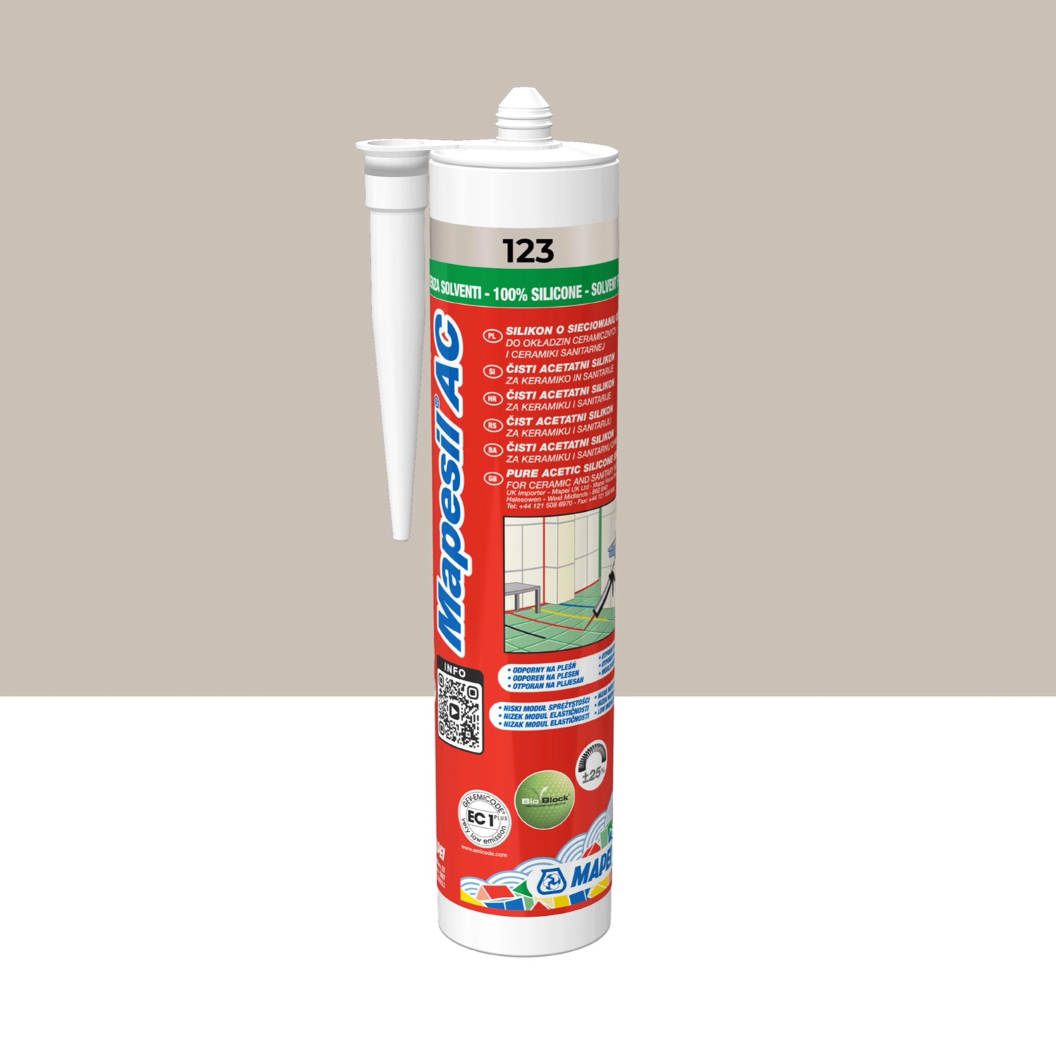 Mapei Silikon Mapesil Ac 123 antyczny biały 310 ml