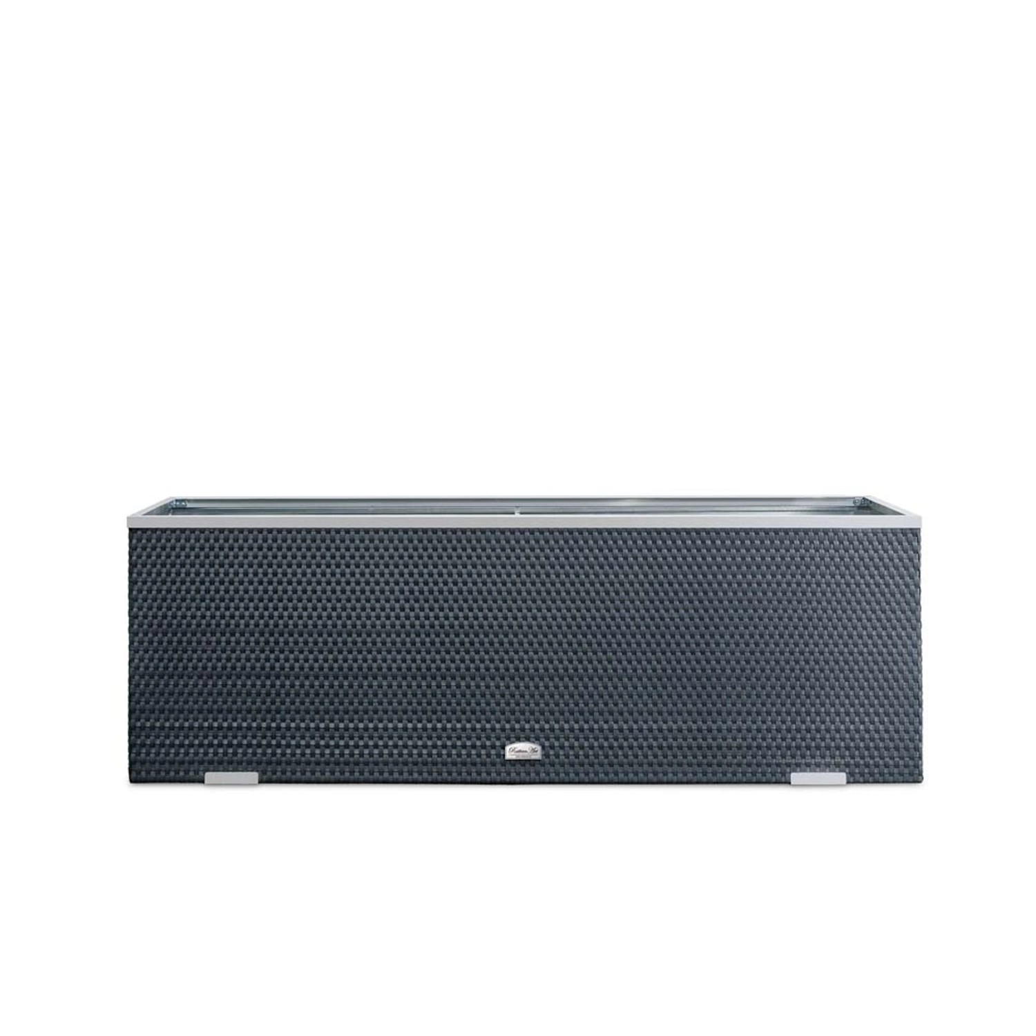 Donica rattanowa beżowa - 108 x 39 x 43 cm