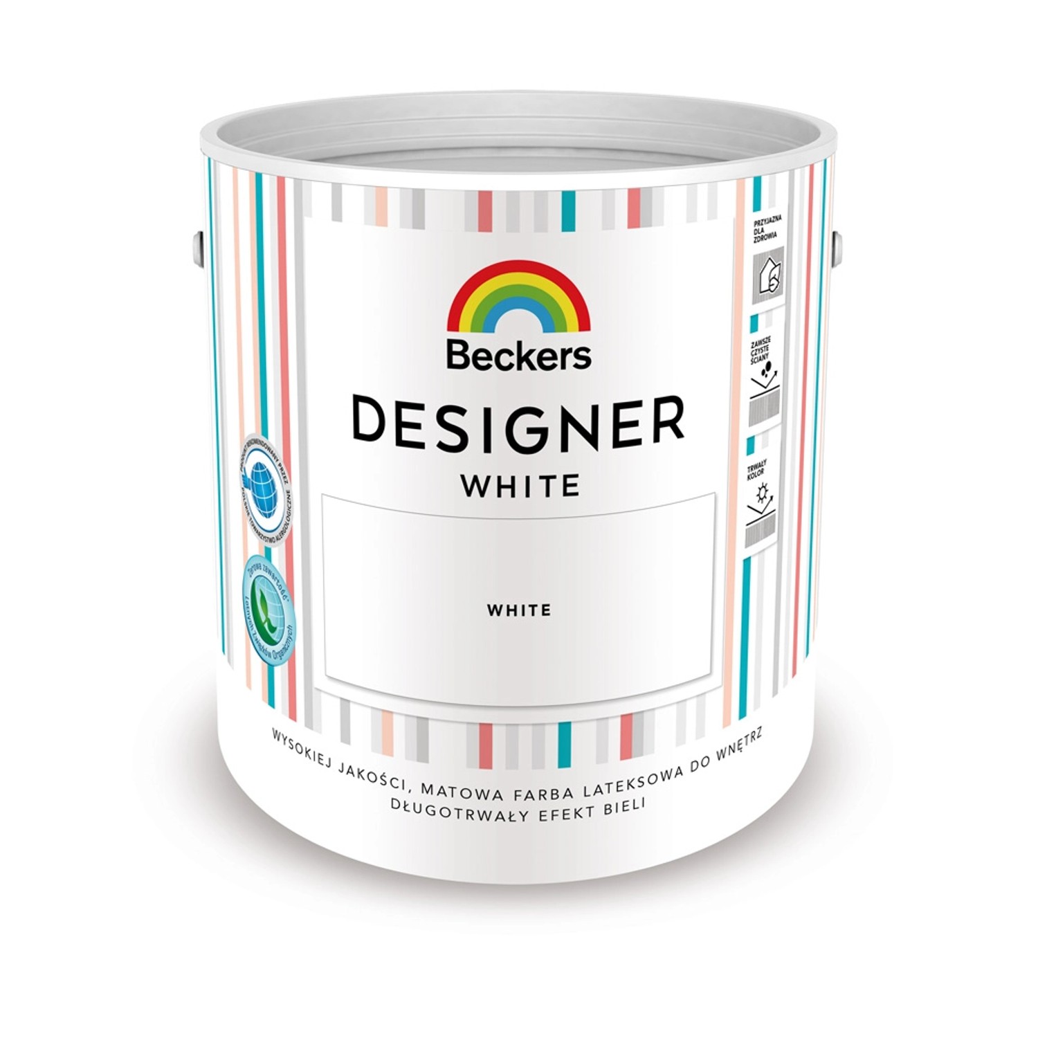 Farba Beckers Designer White mat biała 2,5 l