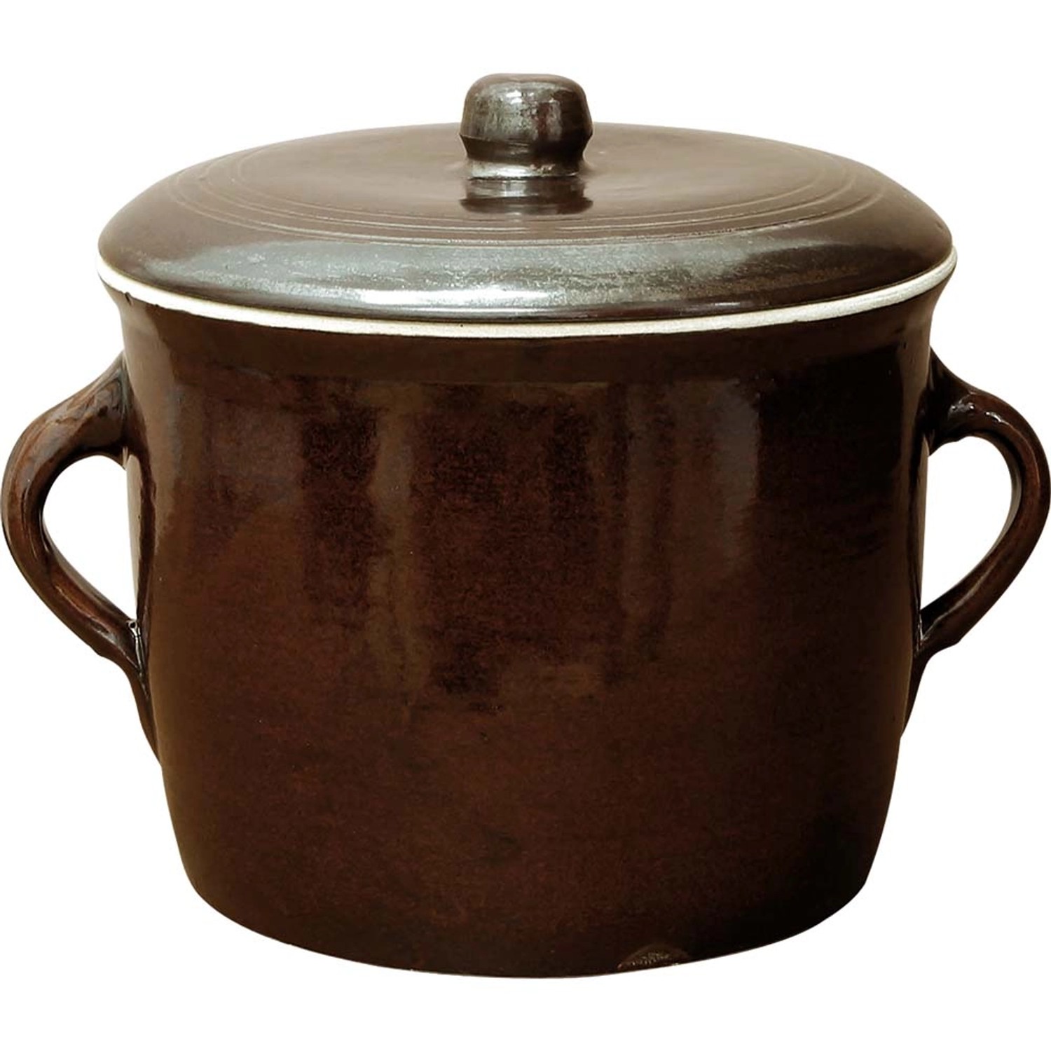 Kamionka garnek prosty z pokrywką - 5 l