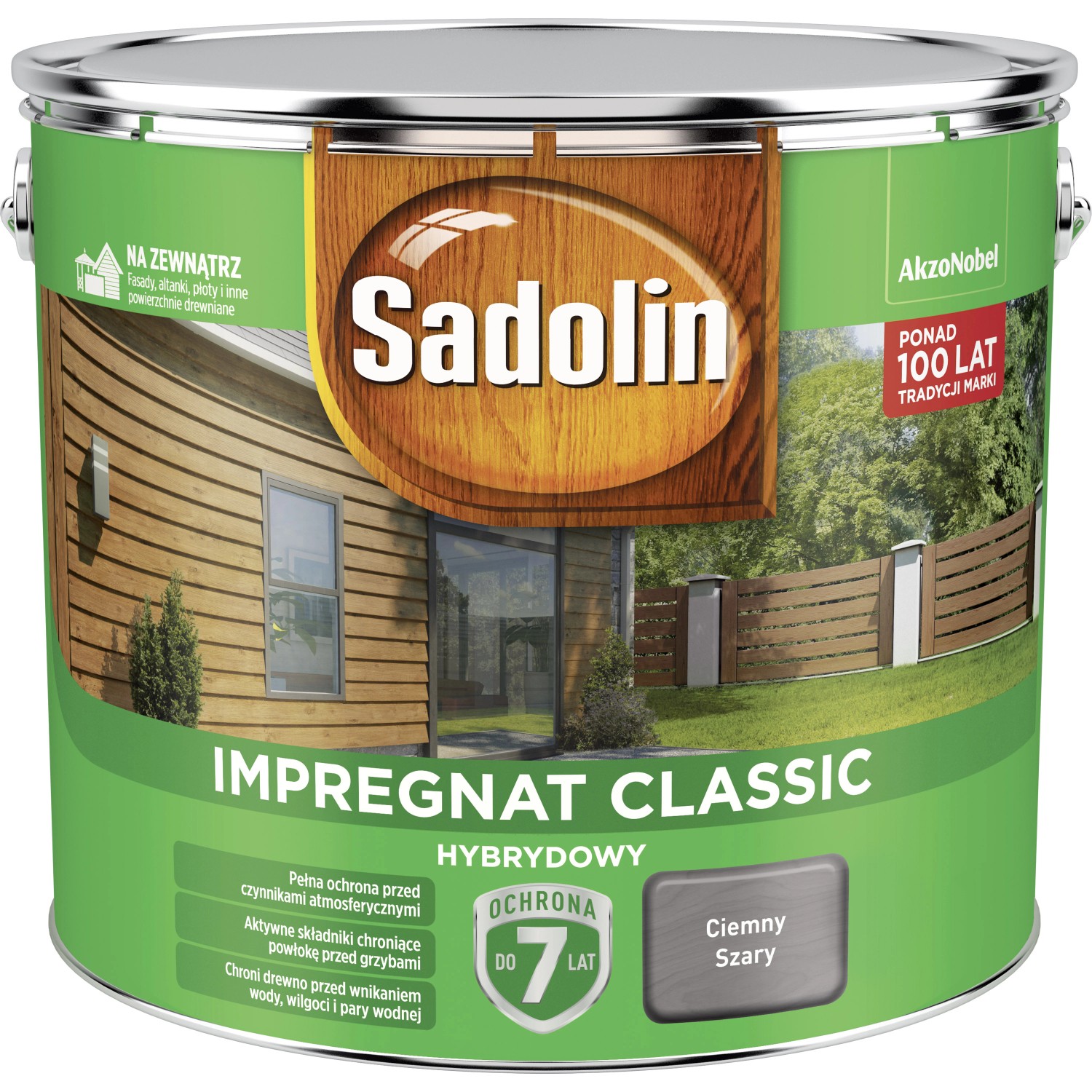 Sadolin Impregnat Classic ciemny szary - 9L
