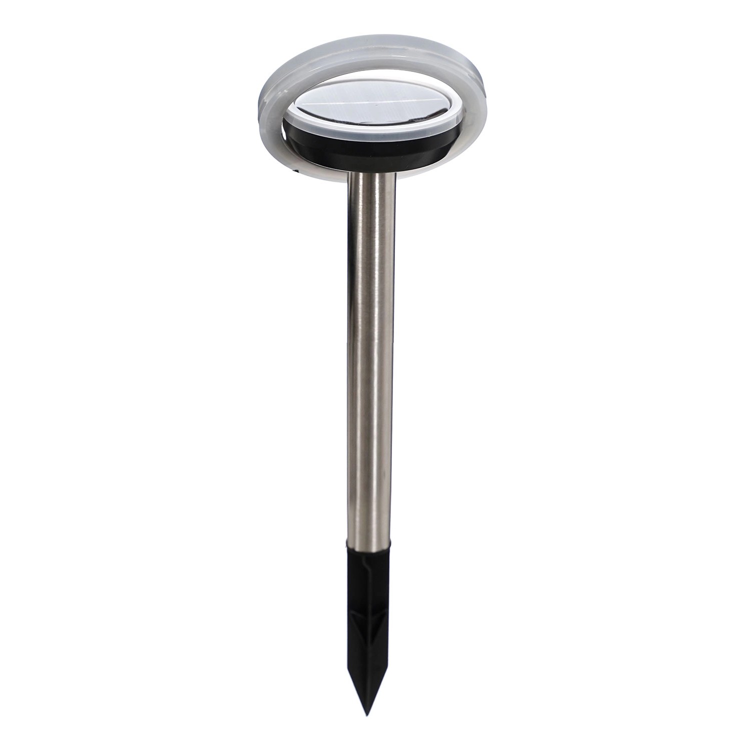 Jumi Lampa solarna stal 6 LED srebrna