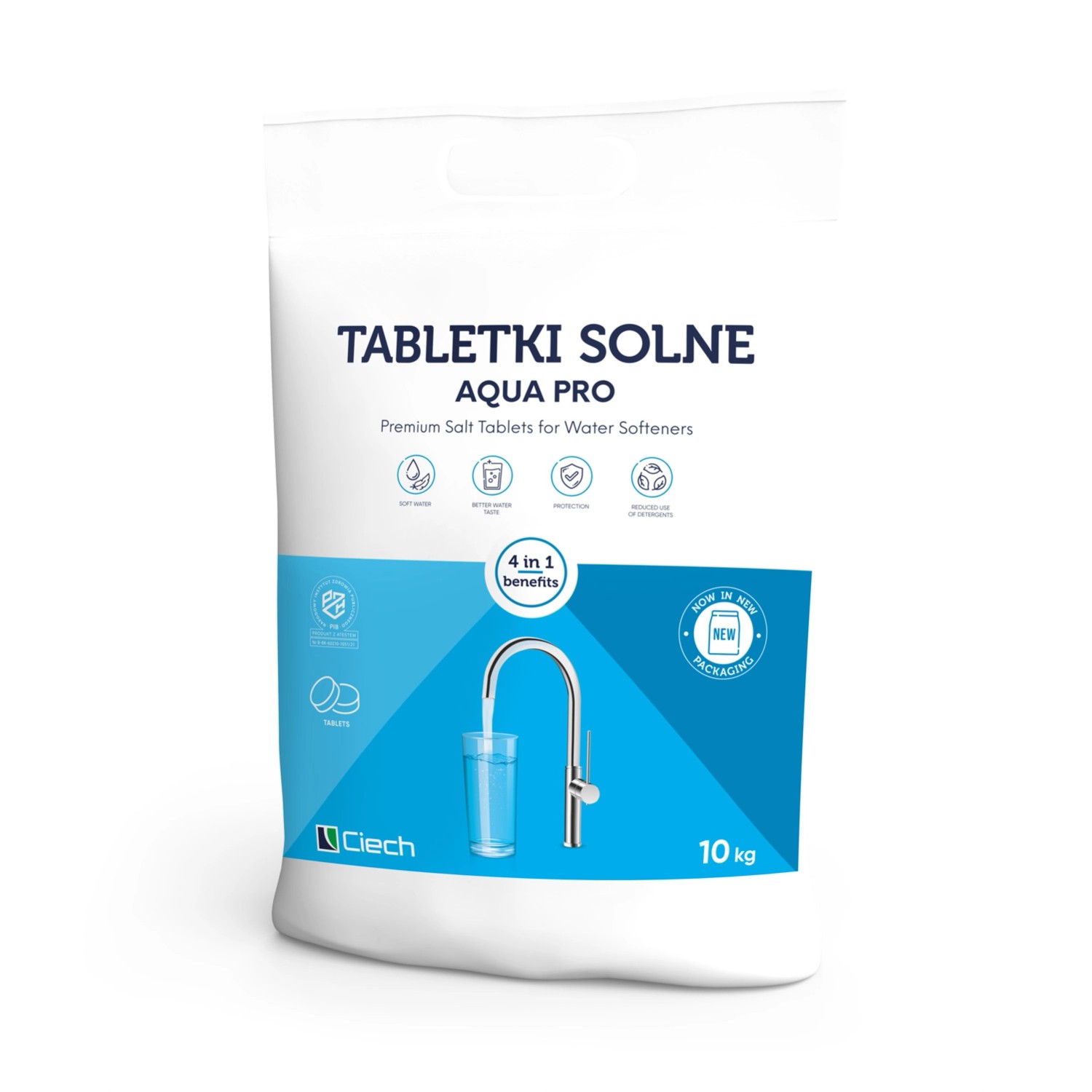Sól do zmiękczania wody w tabletkach 10 kg