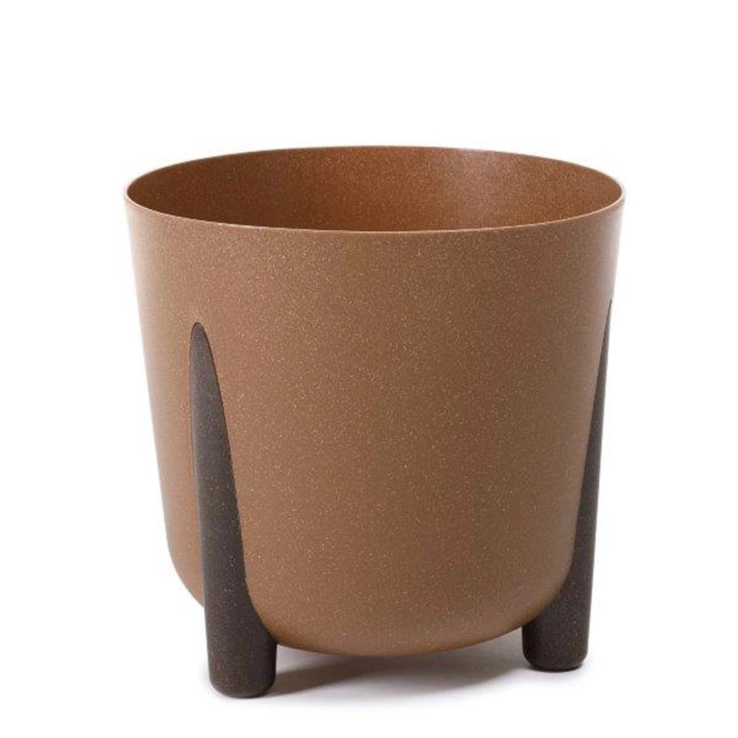 Donica Frida Eco wood brązowa - śr. 30 cm