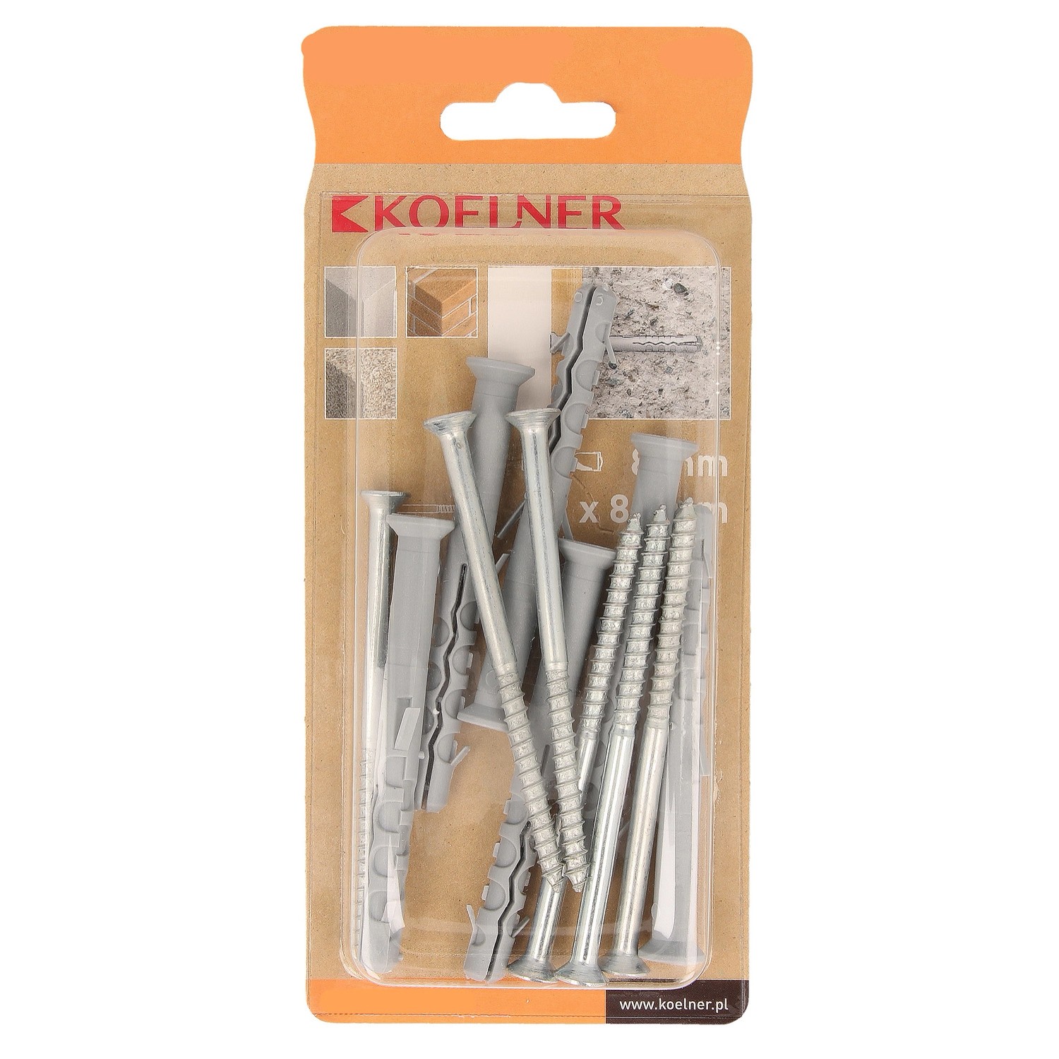 Koelner Kołek KKS ramowy wkręt PZ 8x100mm