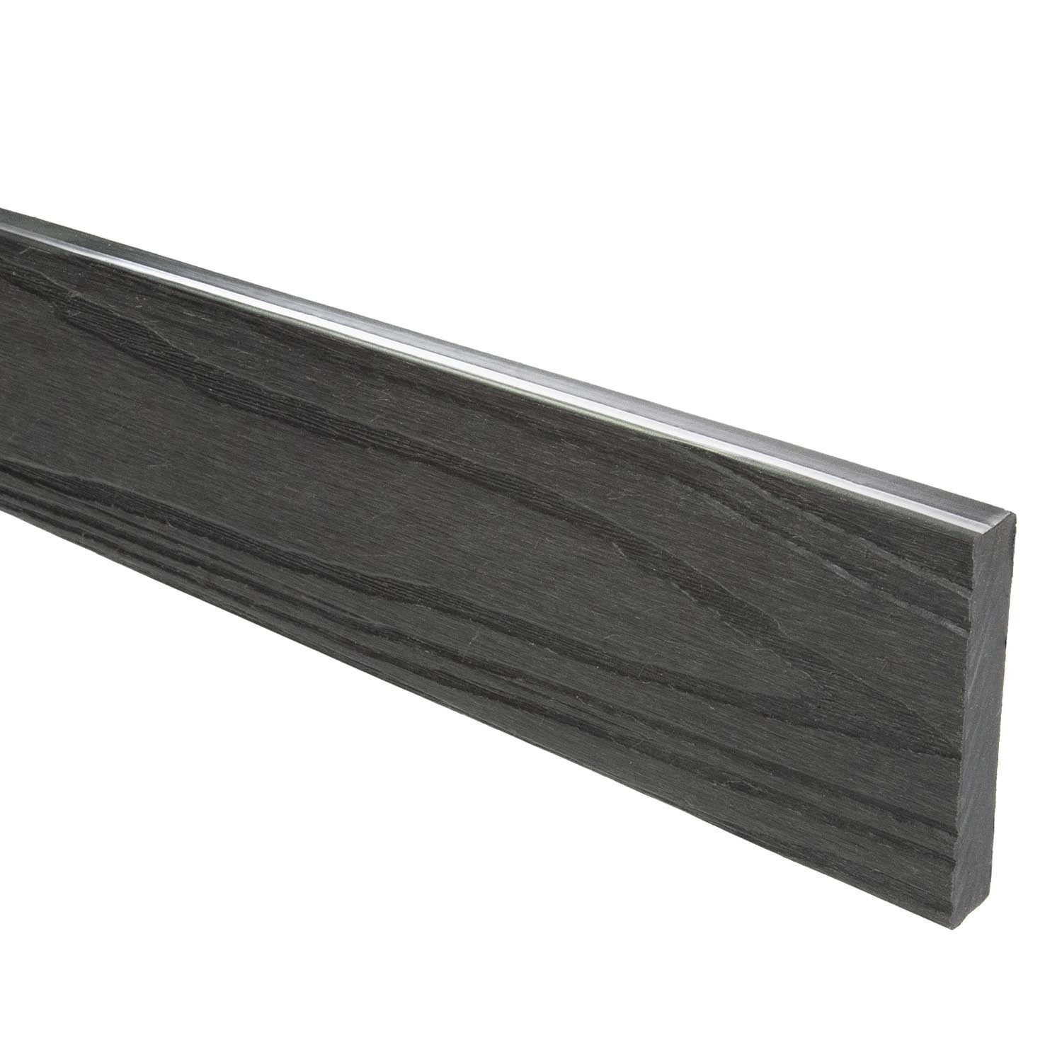 Listwa maskująca Bergdeck czarna - 7,1 x 1,2 x 240 cm