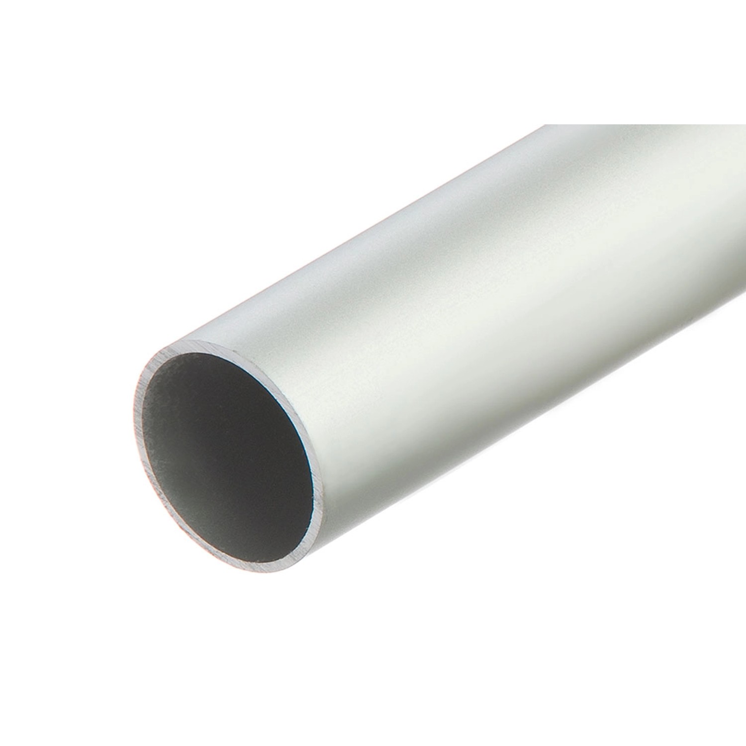 Cezar Rura aluminiowa okrągła D25 dł. 1 m srebrna