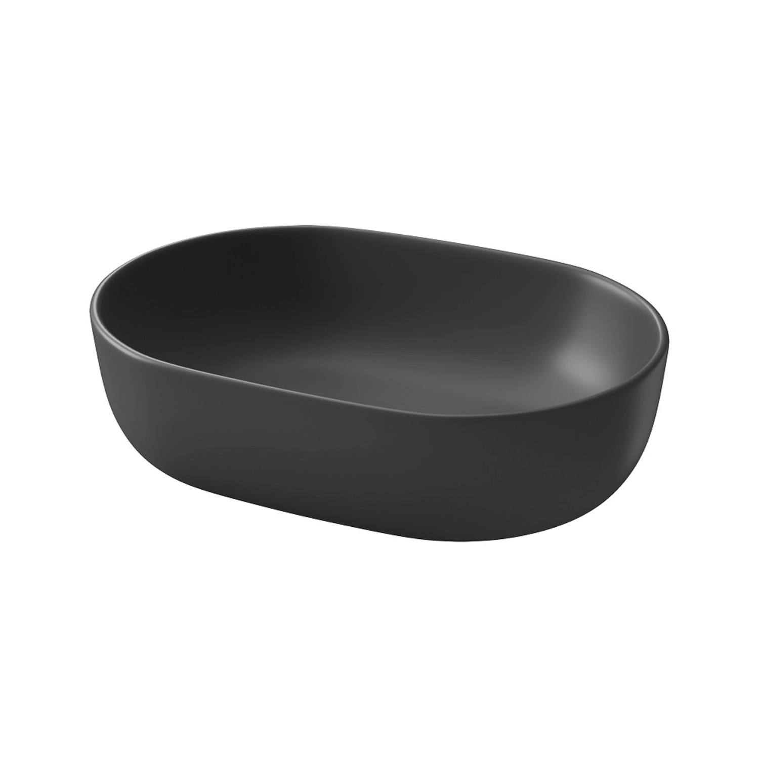 Cersanit Umywalka Moduo 50 nablatowa ceramiczna antracyt
