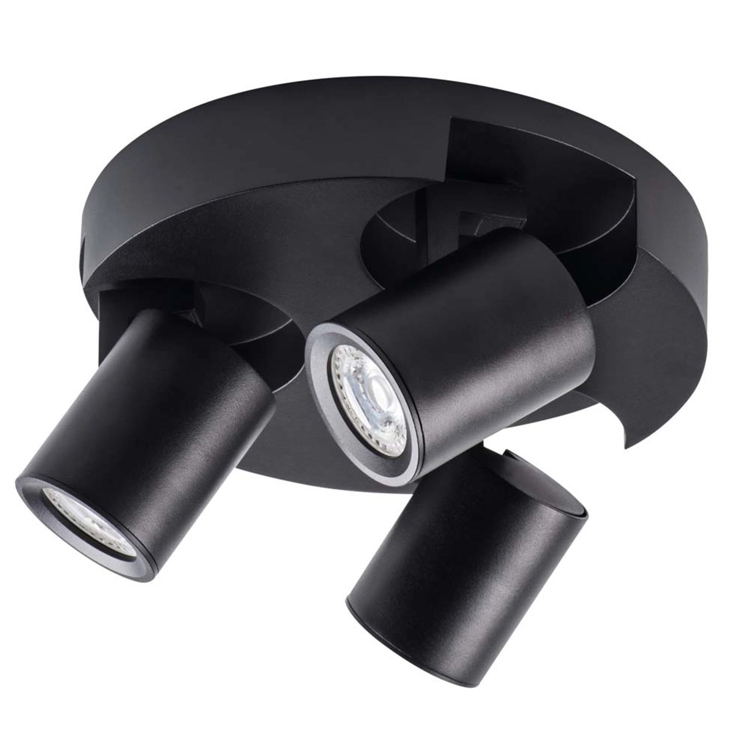 Kanlux Lampa sufitowa LAURIN czarna 3x35W GU10