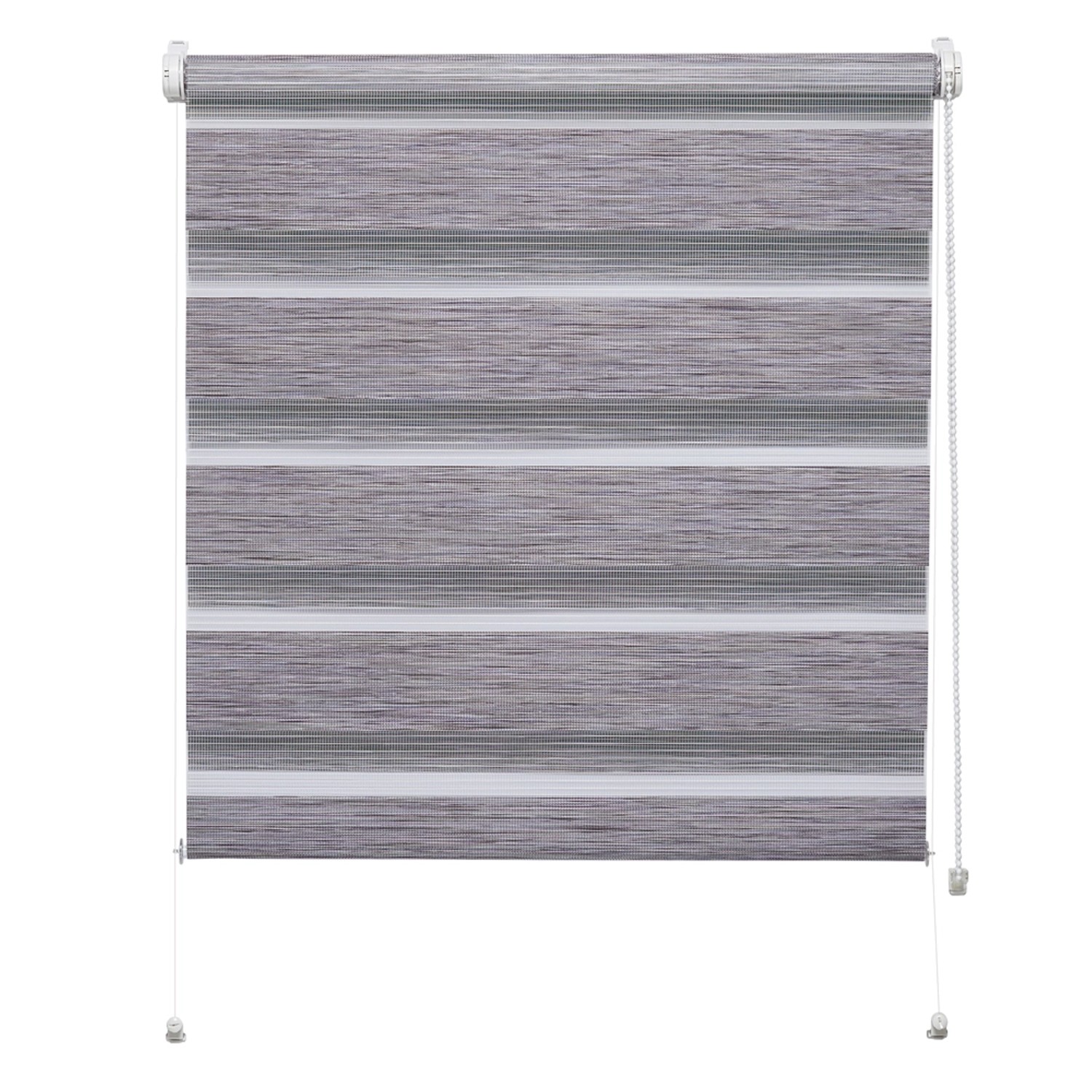 Mini roleta ZEBRA SILVALIN Dzień/Noc szara 76 cm x 150 cm