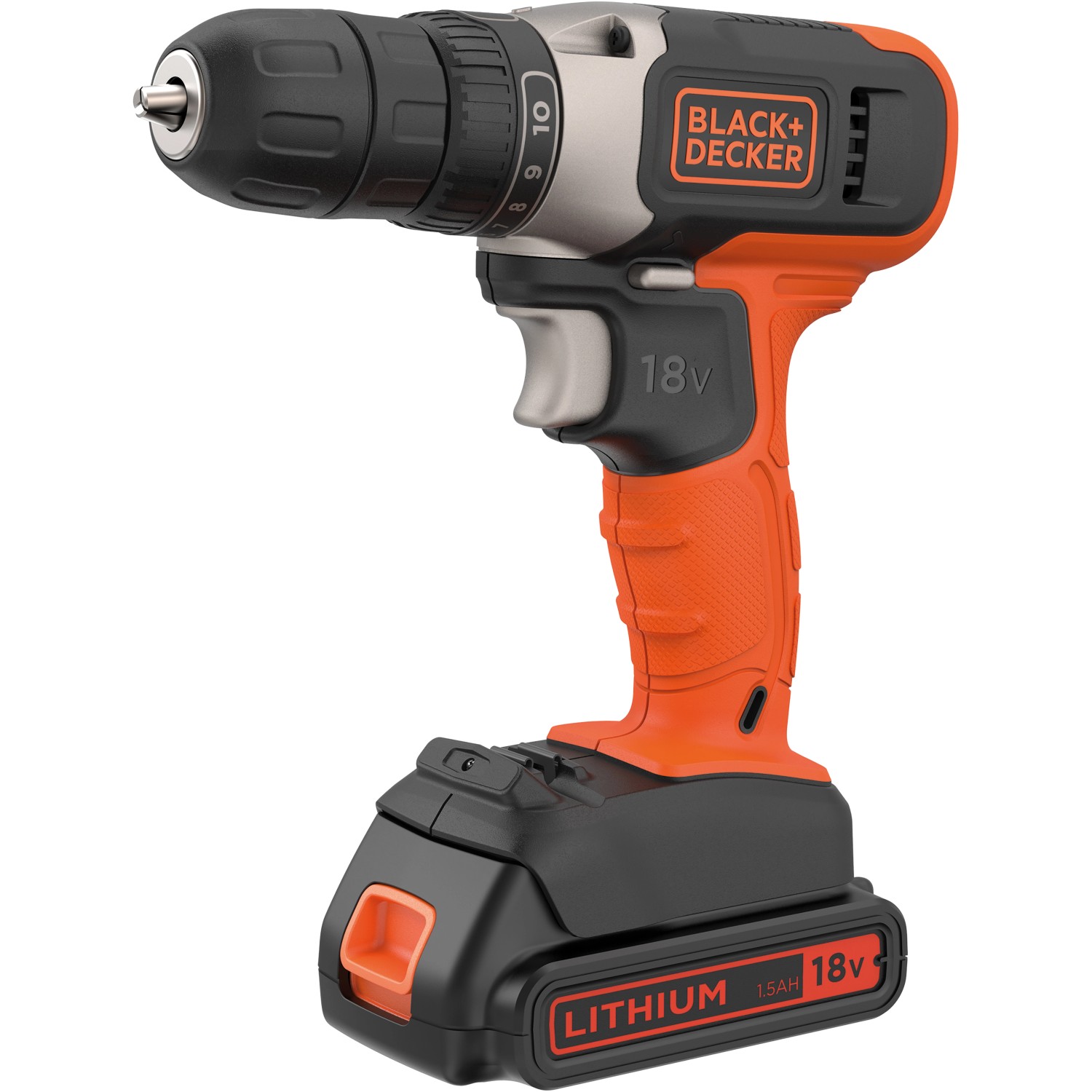 Black+Decker Wiertarko-wkrętarka akumulatorowa 18V 1,5Ah