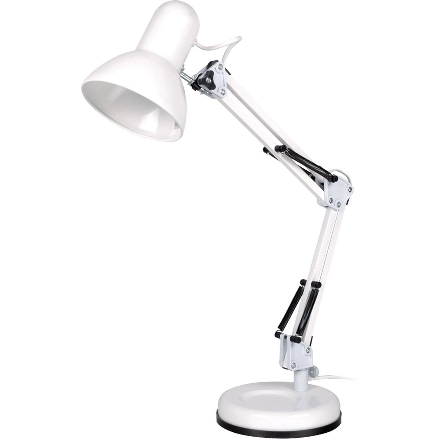 Volteno Lampka biurkowa E27 25W biała wys. 33,5 cm