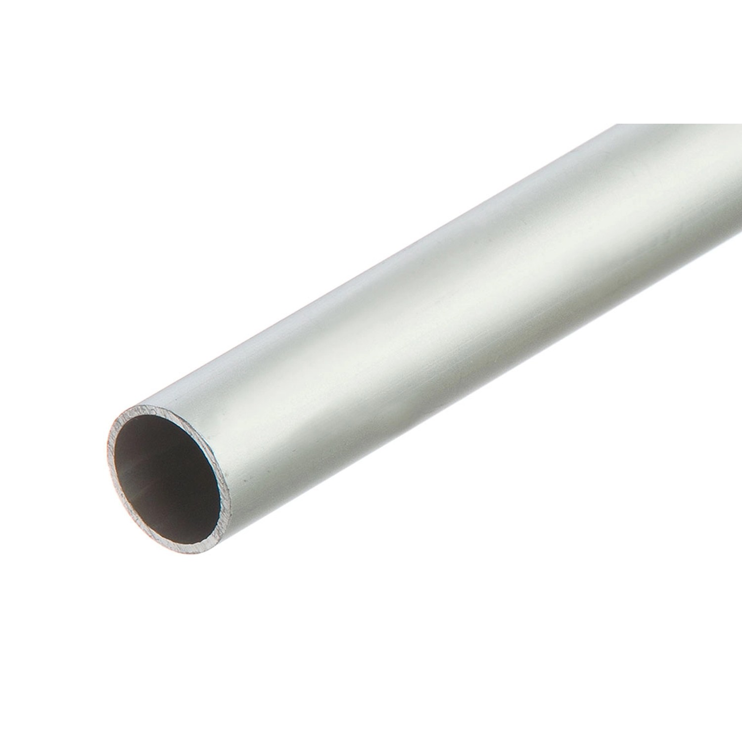 Cezar Rura aluminiowa okrągła D15 dł. 1 m srebrna