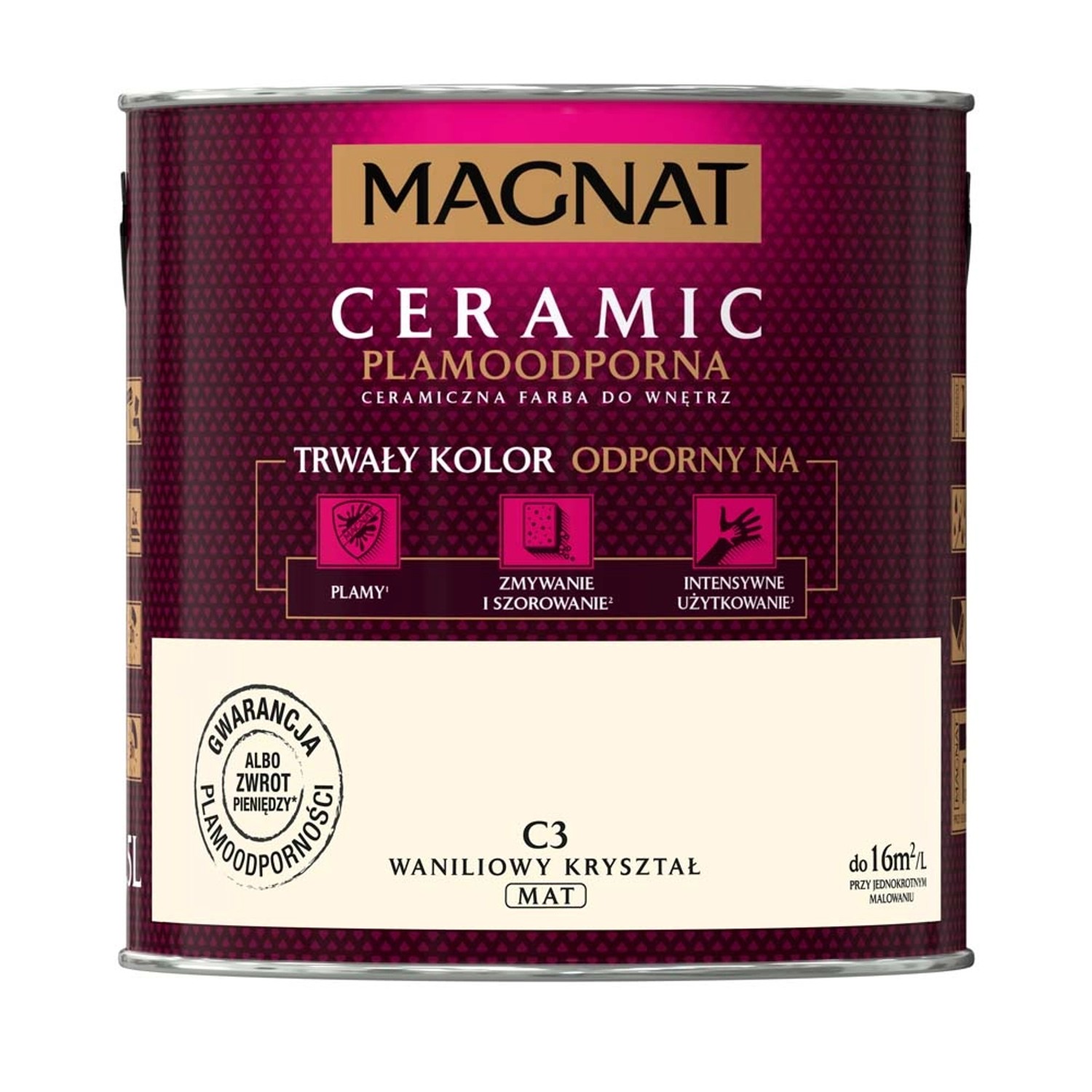 Farba Magnat Ceramic waniliowy kryształ 2,5 l