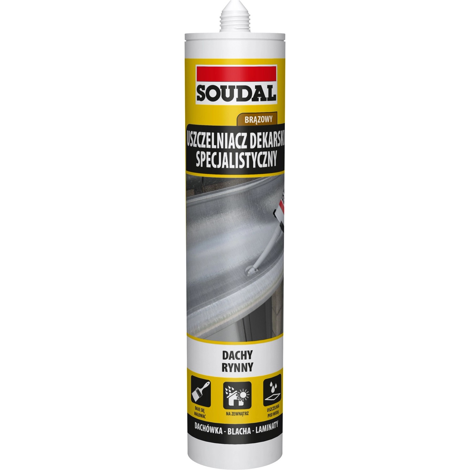 Soudal Uszczelniacz dekarski 280 ml brązowy