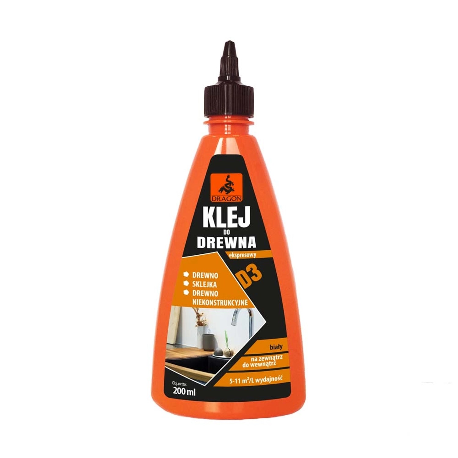 Dragon Klej ekspresowy D3 do drewna 200 ml