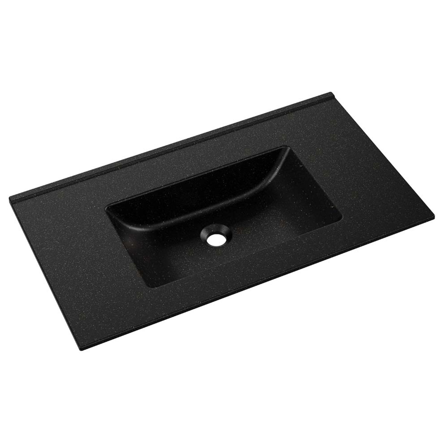 Umywalka KORNAT Granitowa gold black 46 x 81 x 11 cm
