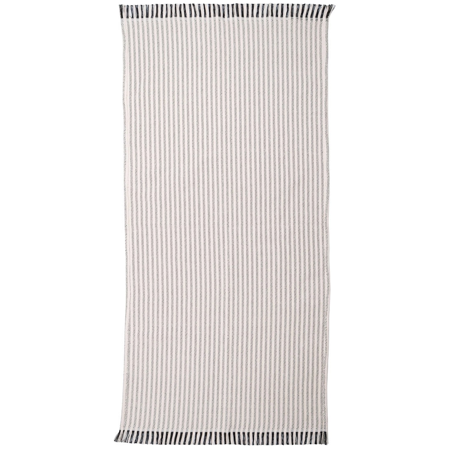 Dywan NATURALNY LEA czarne paski 67 x 150 cm