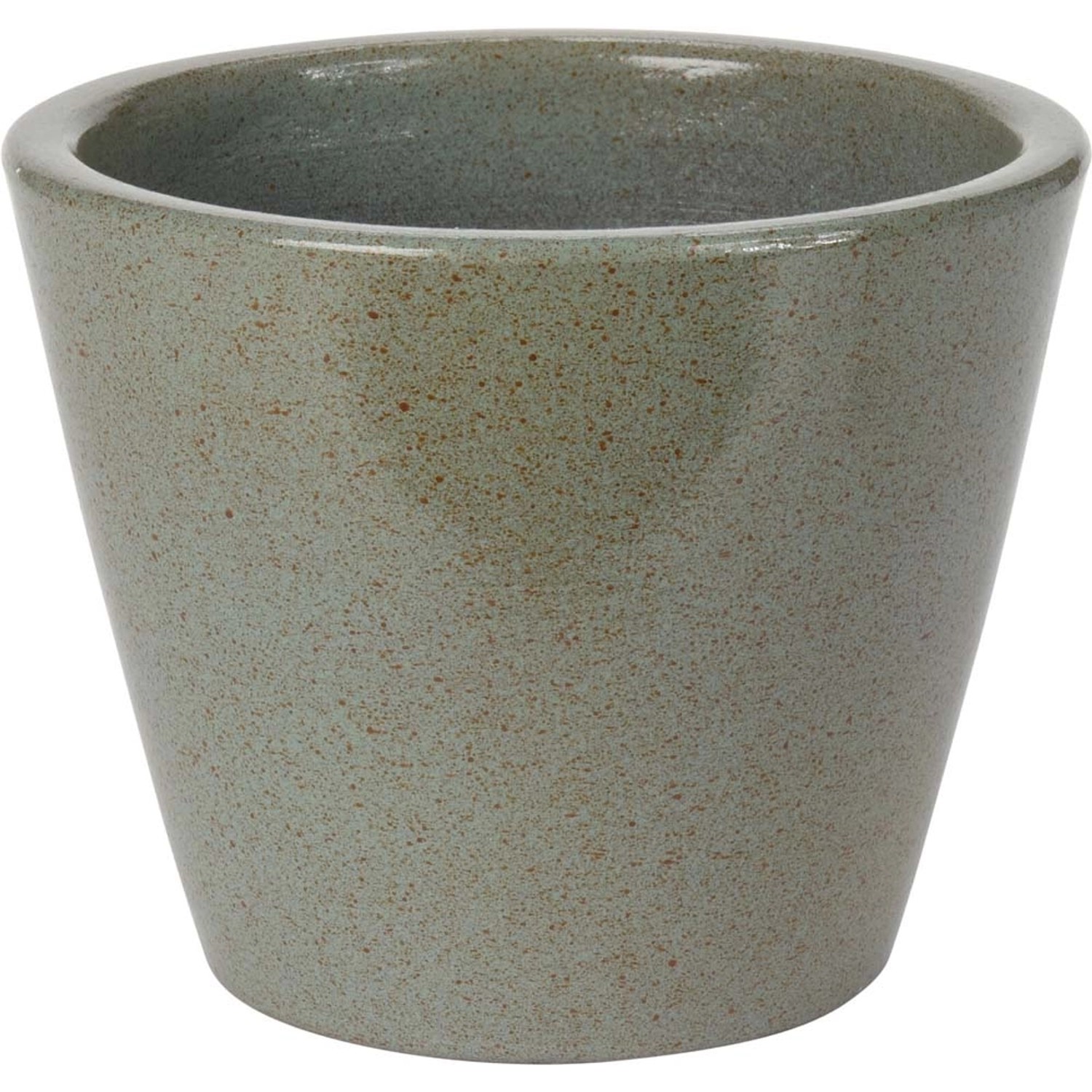 Doniczka ceramiczna zielona S