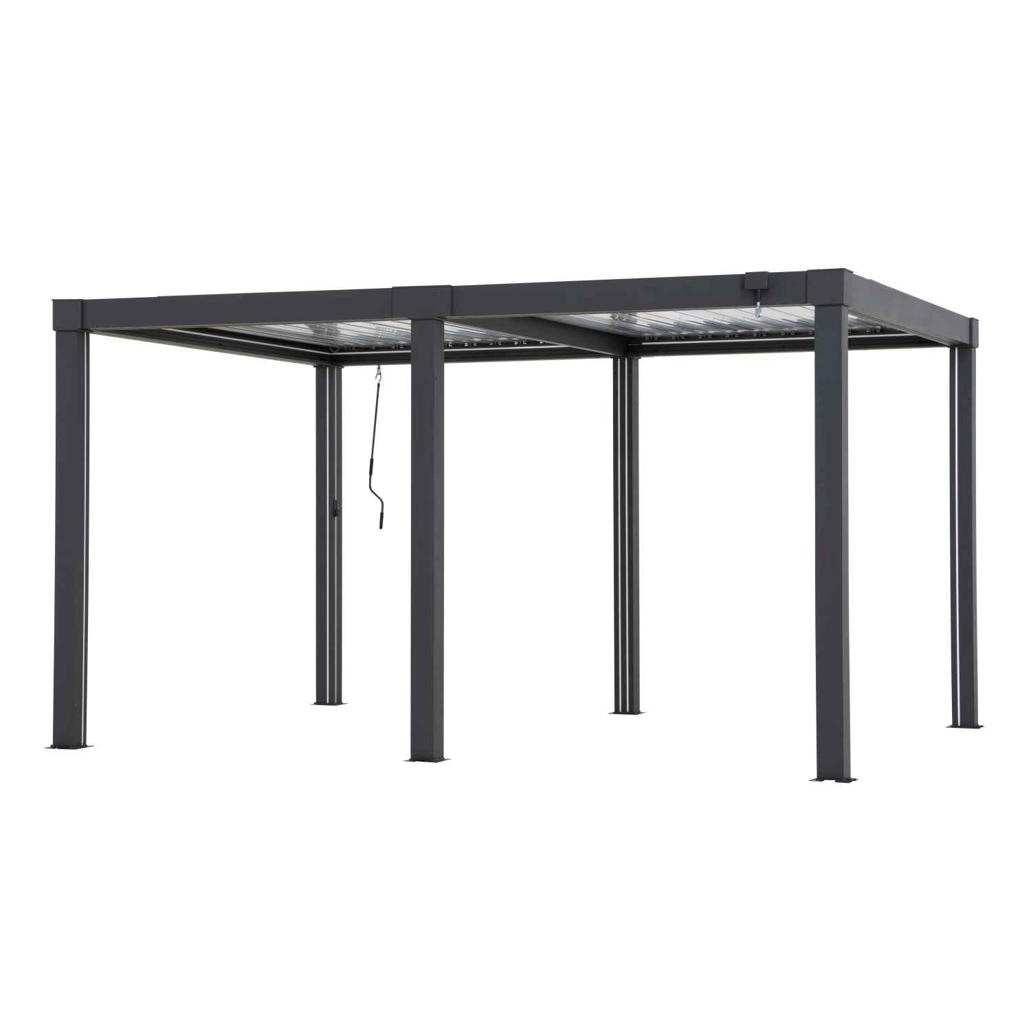 Pergola żaluzjowa MULTI aluminium - 4,06 x 3,06 m