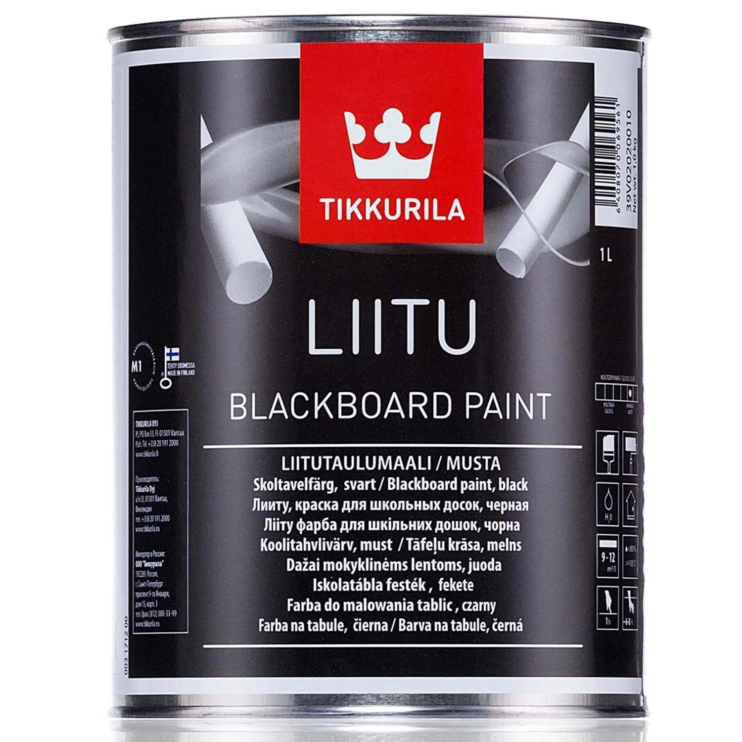 Farba tablicowa Tikkurila Liitu czarna 1L