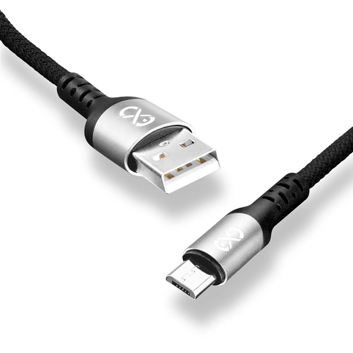 Kabel BRAID USB- m USB 1,2m czarny