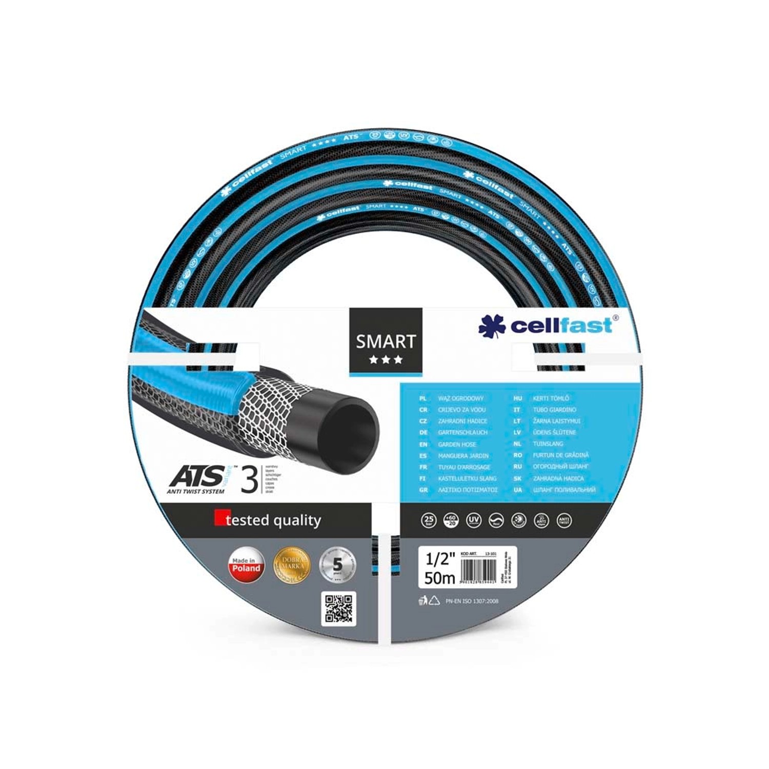 Cellfast Wąż ogrodowy SMART ATS 13 mm (1/2") 50 m