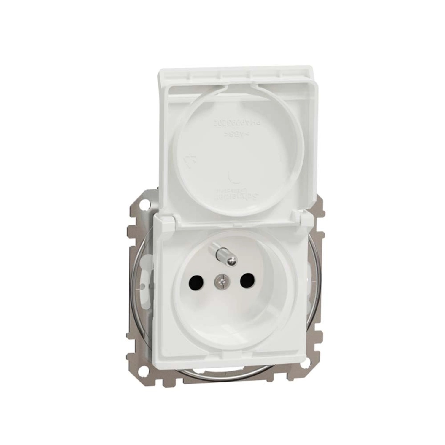 Schneider Electric Gniazdo Sedna D&E pojedyncze IP44 białe