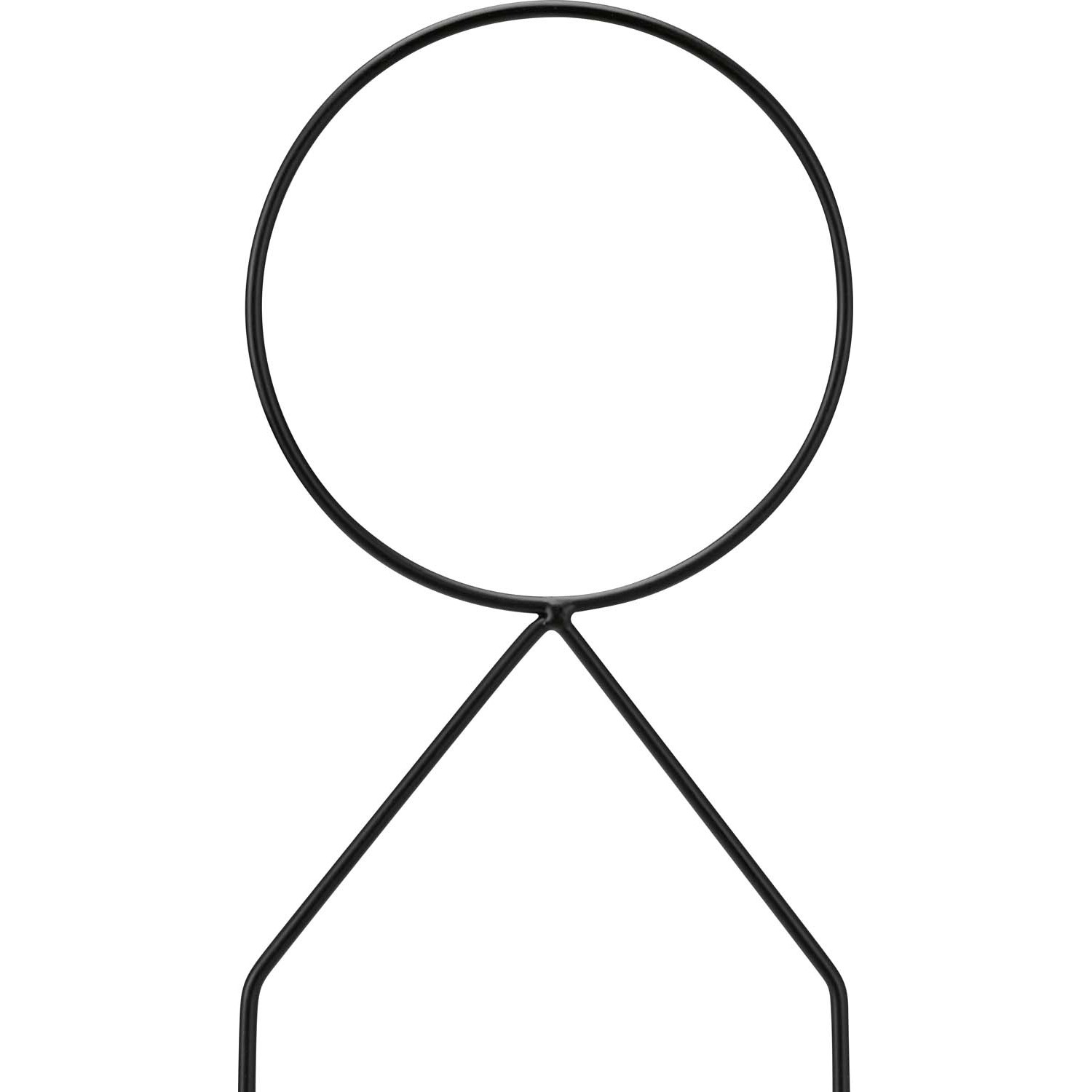 Podpórka do roślin metalowa czarna - 34 cm