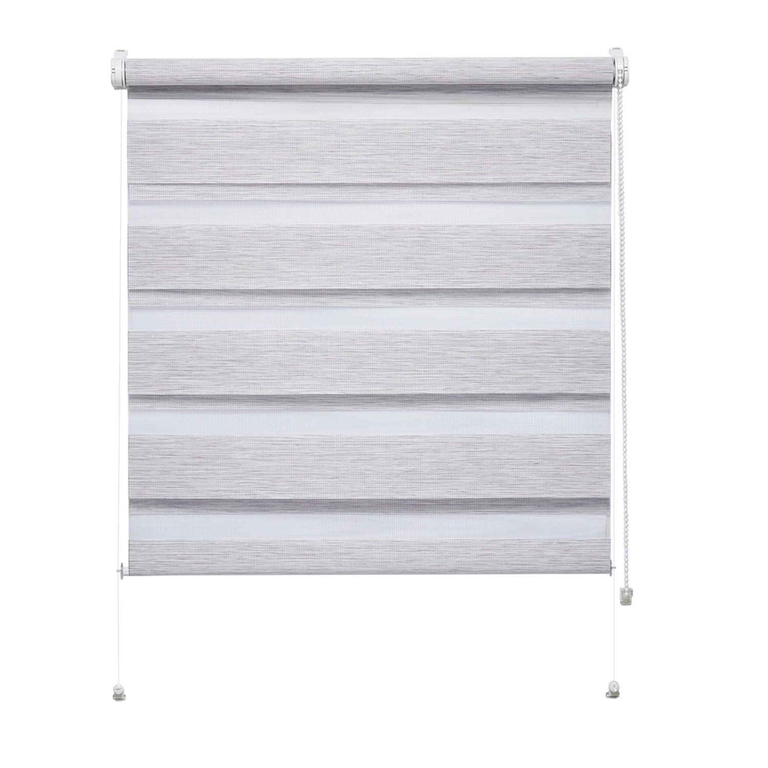 Mini roleta ZEBRA NATURE Dzień/Noc szara 68 cm x 215 cm