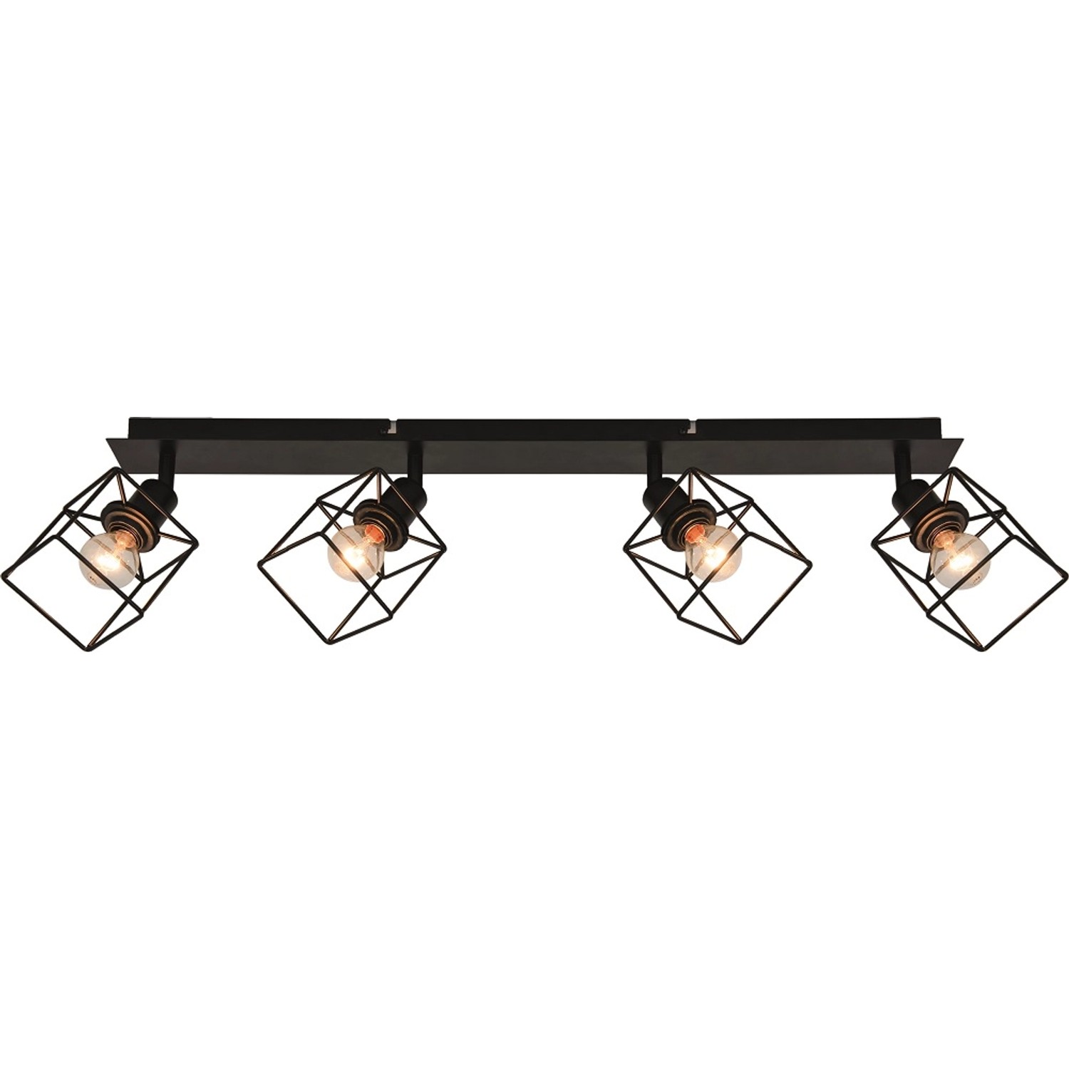 Listwa CUBIC czarna 4x 28W E14