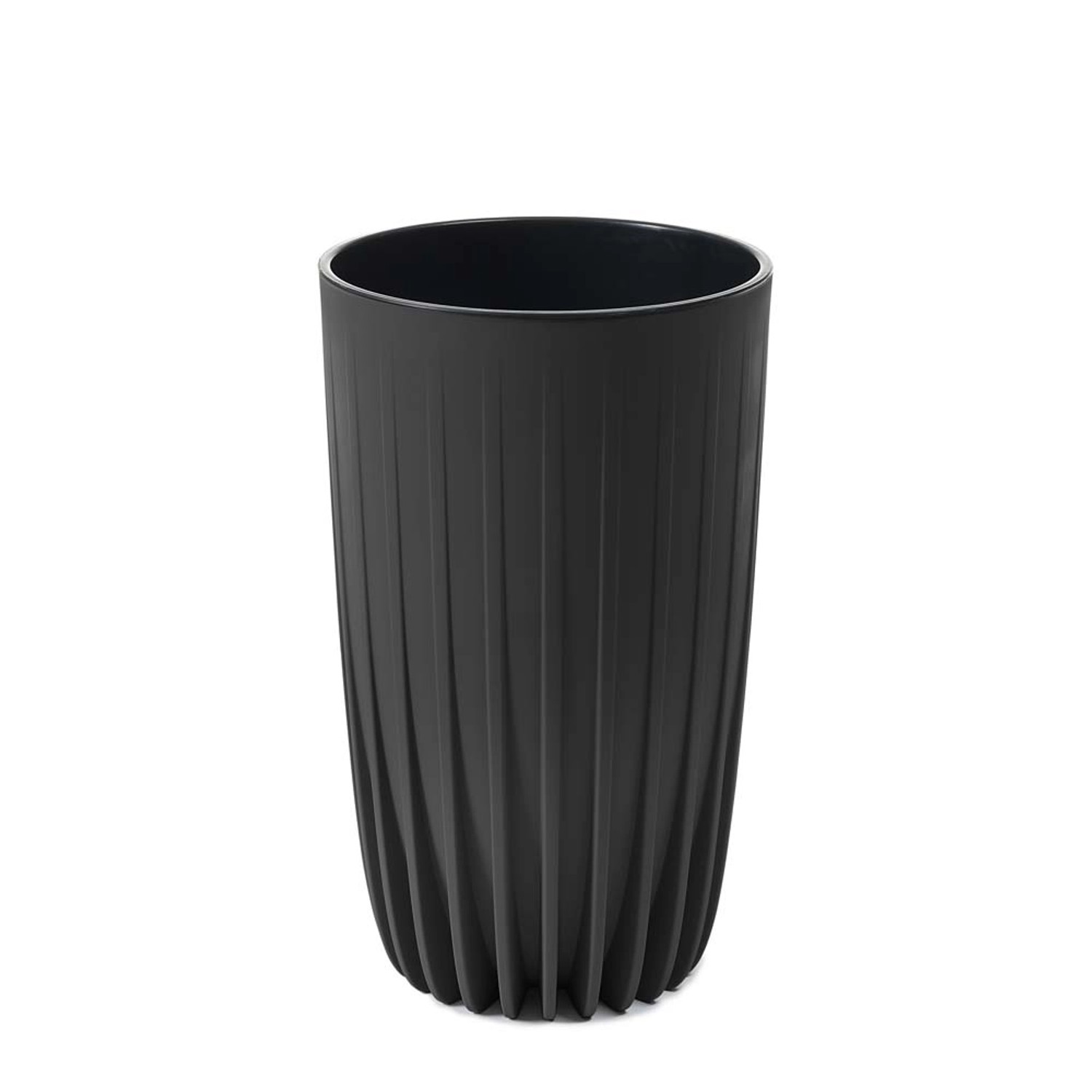 Donica Mira wysoka czarny - śr. 25 cm